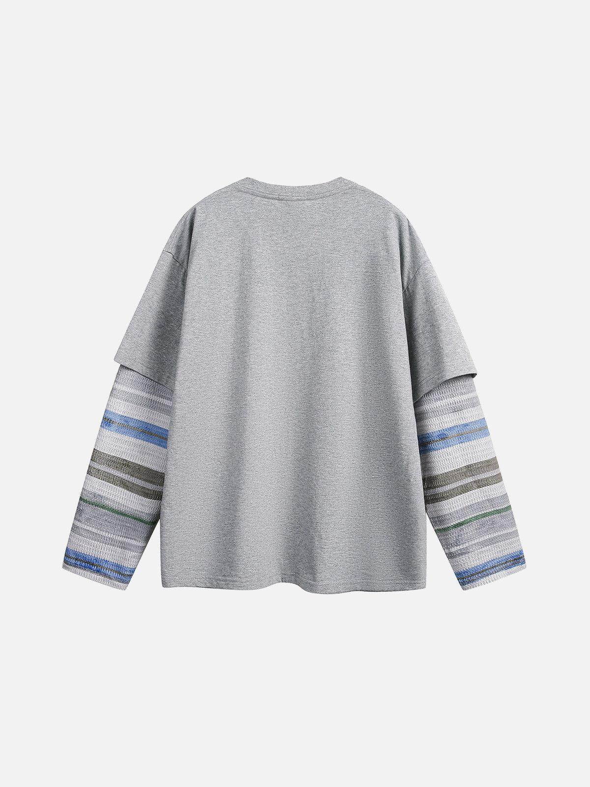 Aelfric Eden Blurring Print Two Layer Long Sleeve Tee Product Image