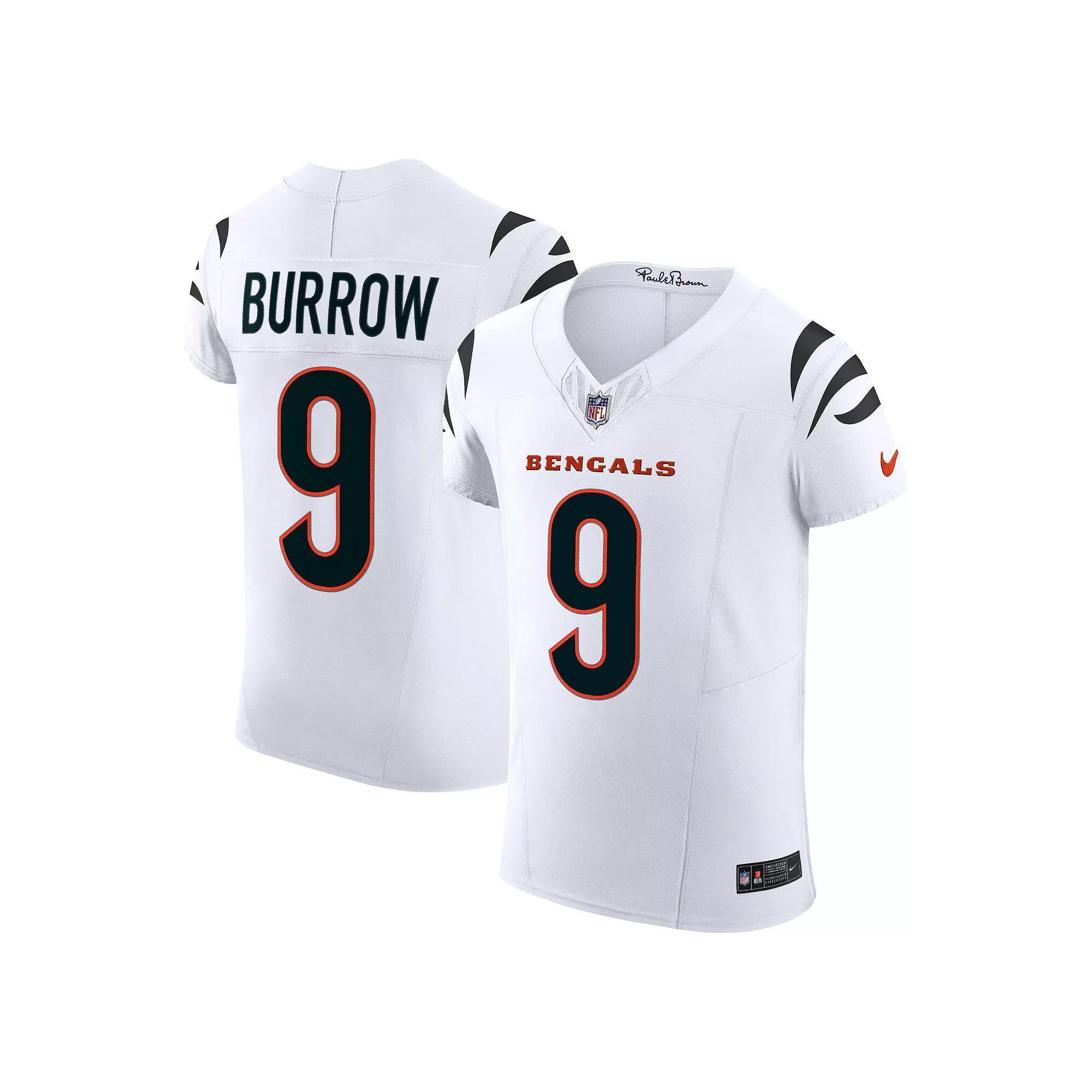 Men's Nike Joe Burrow White Cincinnati Bengals Vapor F.U.S.E. Elite Jersey, Size: 44 Product Image