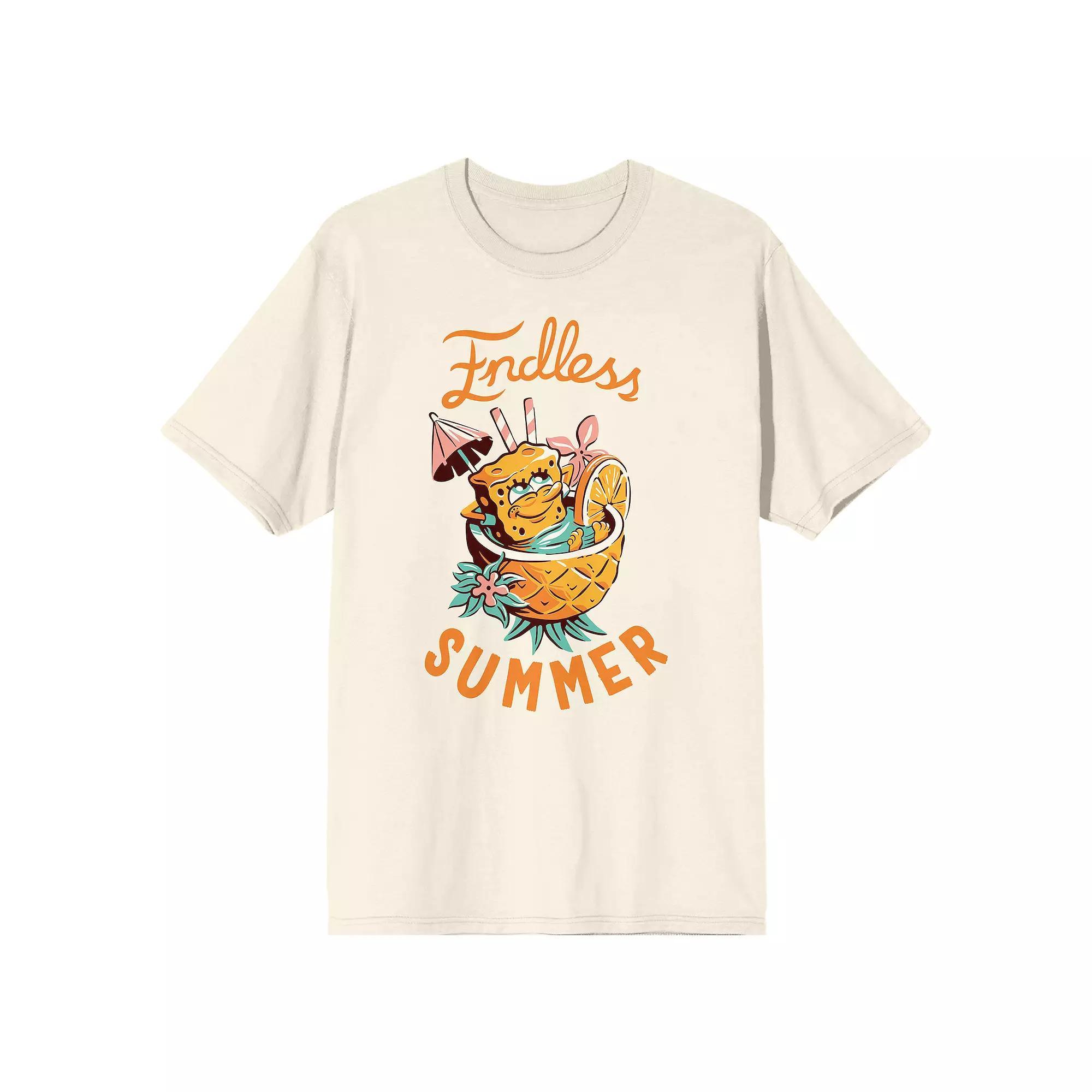 Men's SpongeBob SquarePants Graphic Tee, Size: Small, Off White Product Image