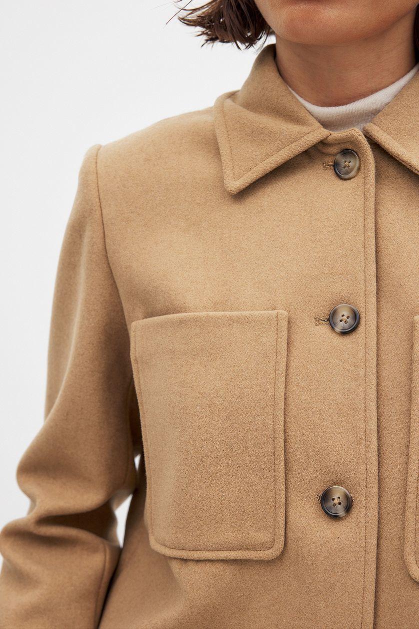 Oversized Wool Blend Jacket Product Image