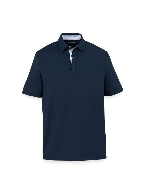 Performance Blend Three Button Polo - Navy Product Image