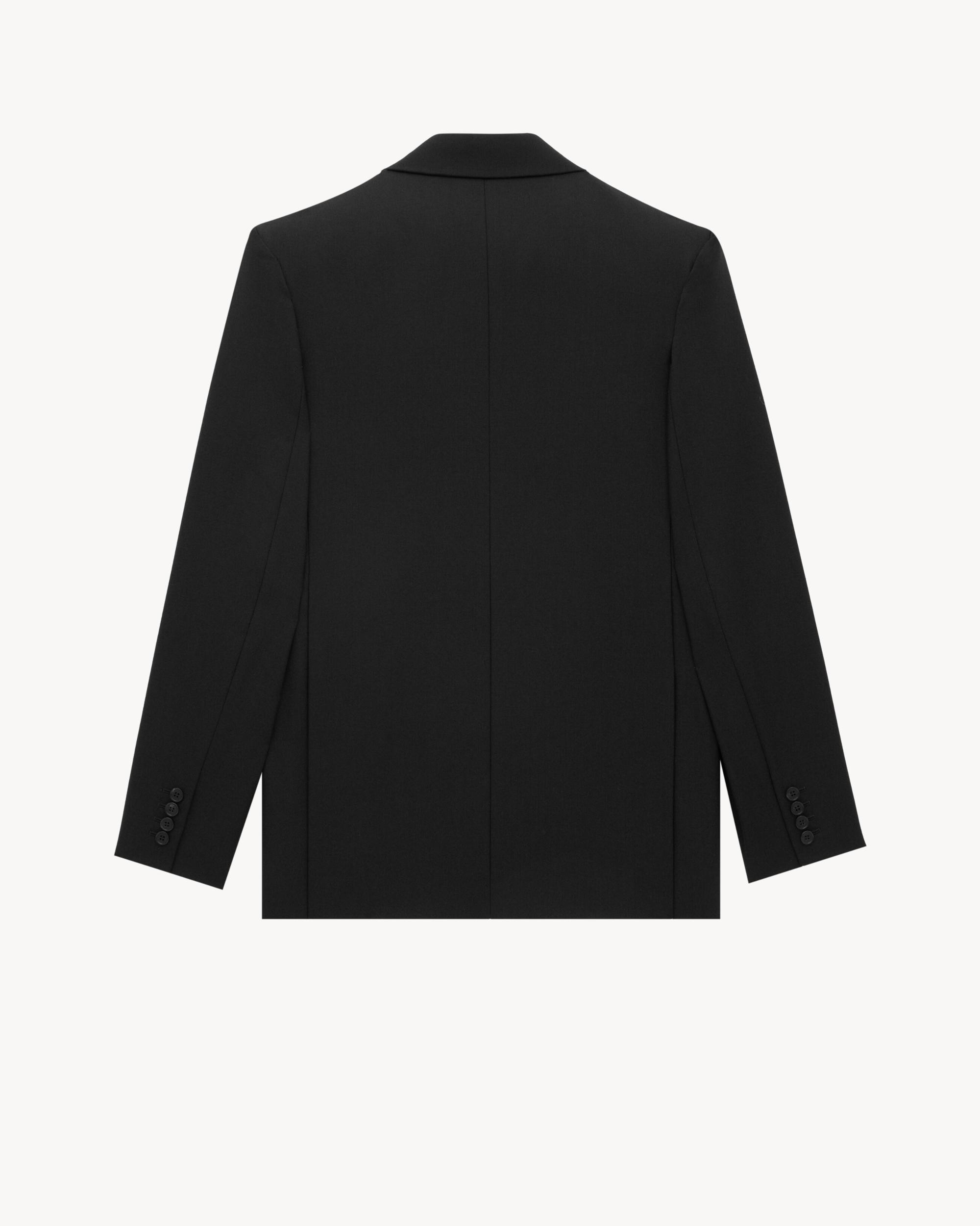 jacket in wool canvas Product Image