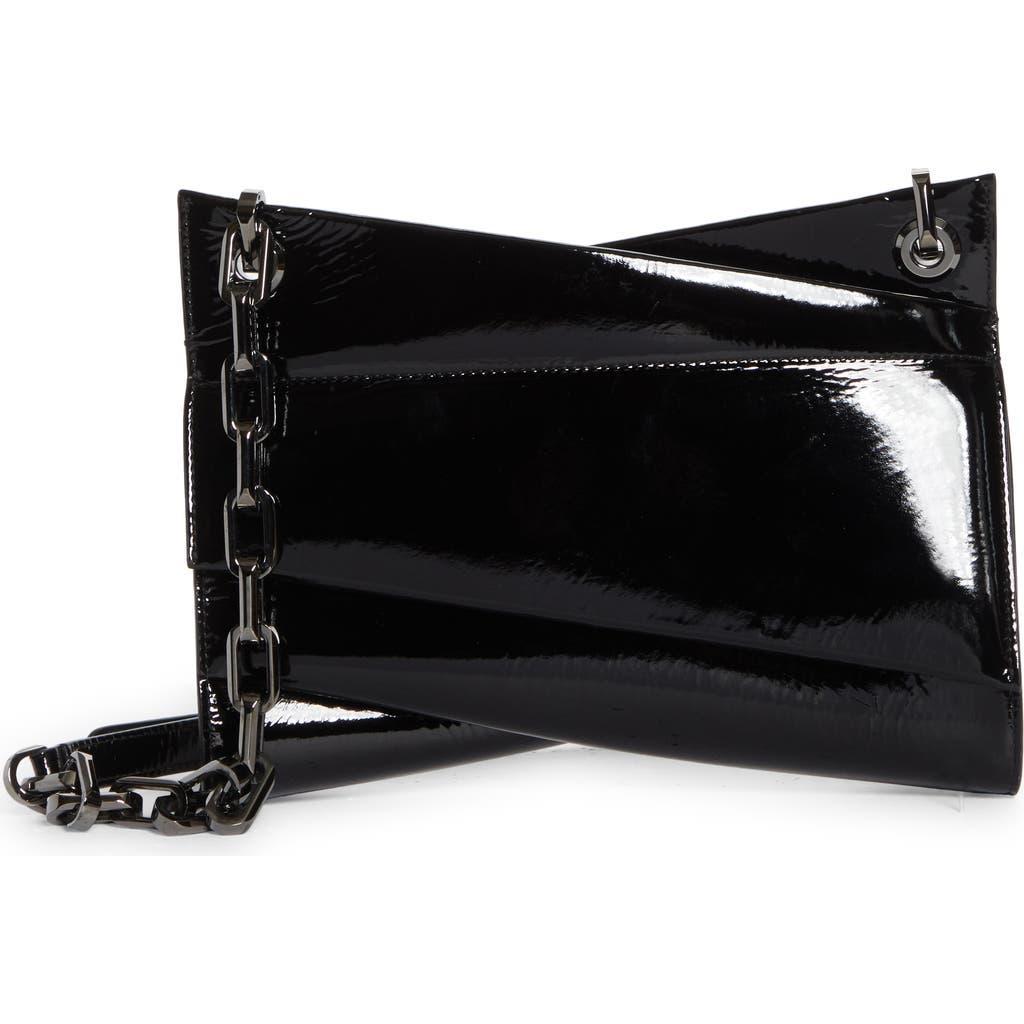 CHRISTIAN LOUBOUTIN Loubitwist Patent Leather Crossbody Bag In Black Product Image