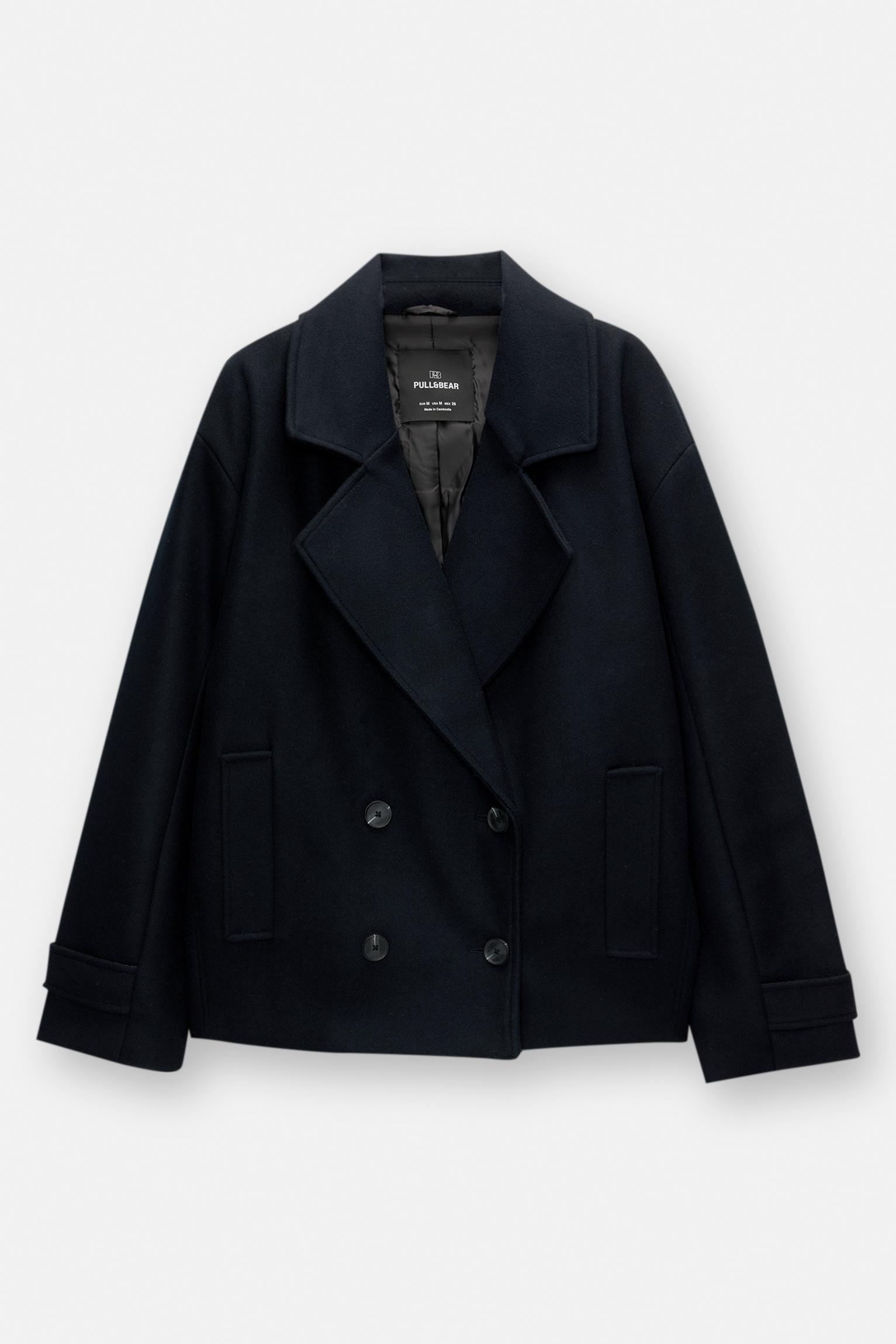 Short felt texture coat Product Image