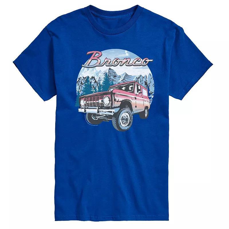 Men's Ford Bronco Snowy Mountains Graphic Tee, Size: XL, Black Product Image