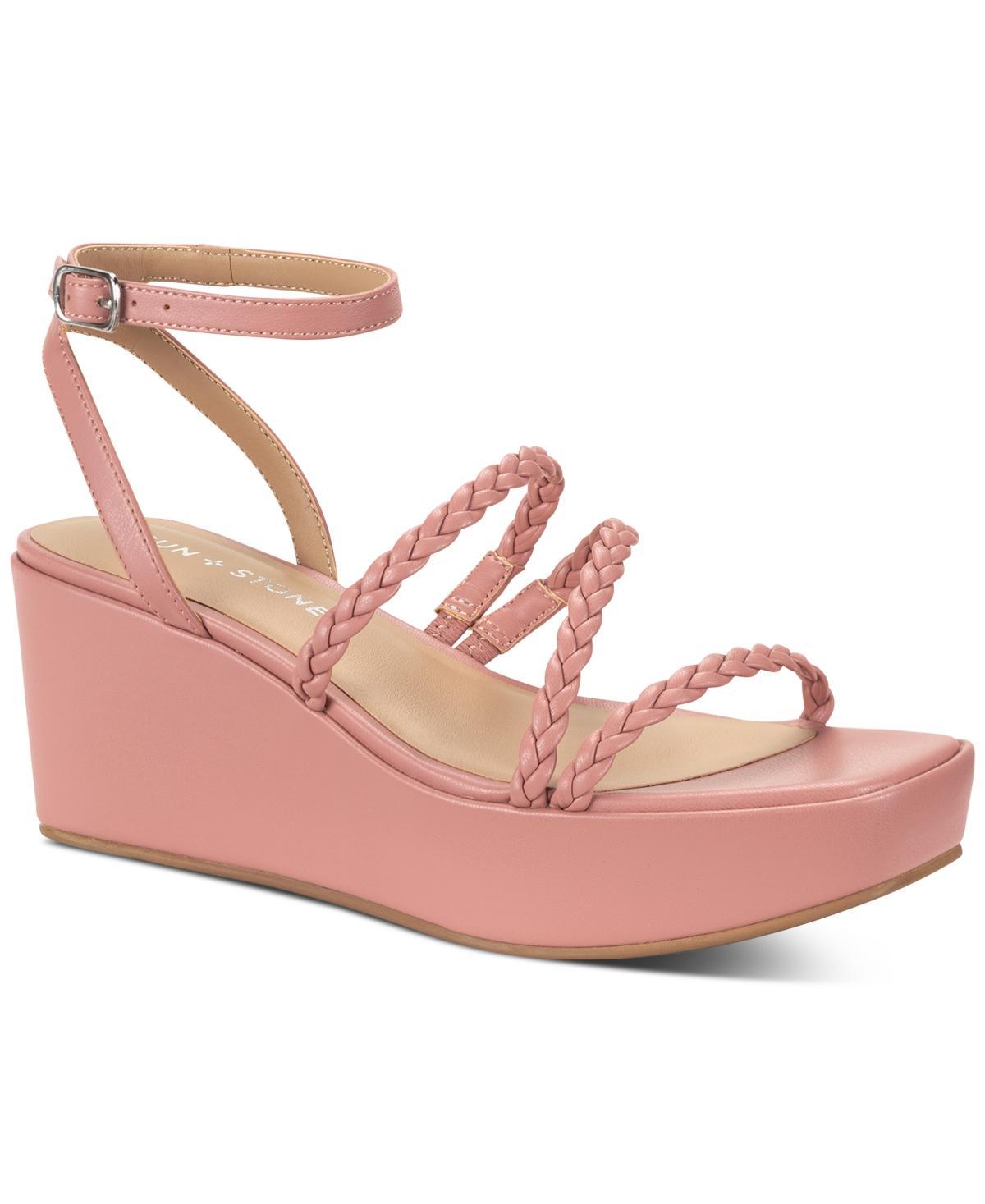 Sun + Stone Womens Alyssaa Strappy Platform Wedge Sandals, Created for Macys Product Image