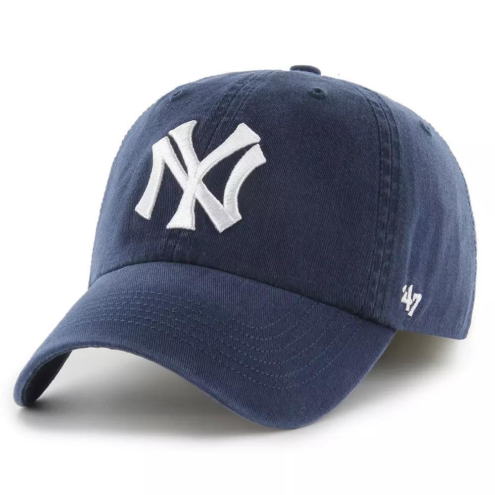Men's '47 Navy New York Yankees Cooperstown Collection Franchise Fitted Hat, Size: Medium, Blue Product Image