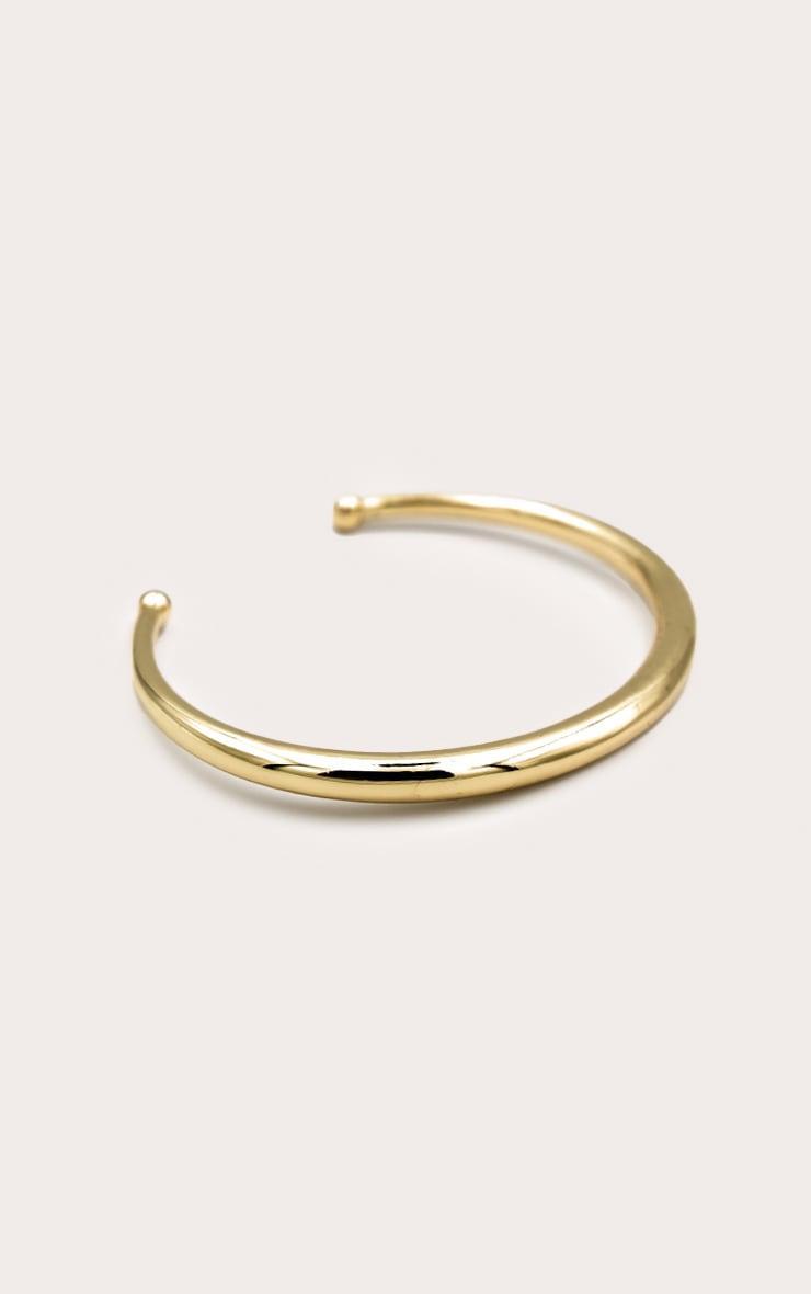 Gold Plated Flared Bangle Product Image