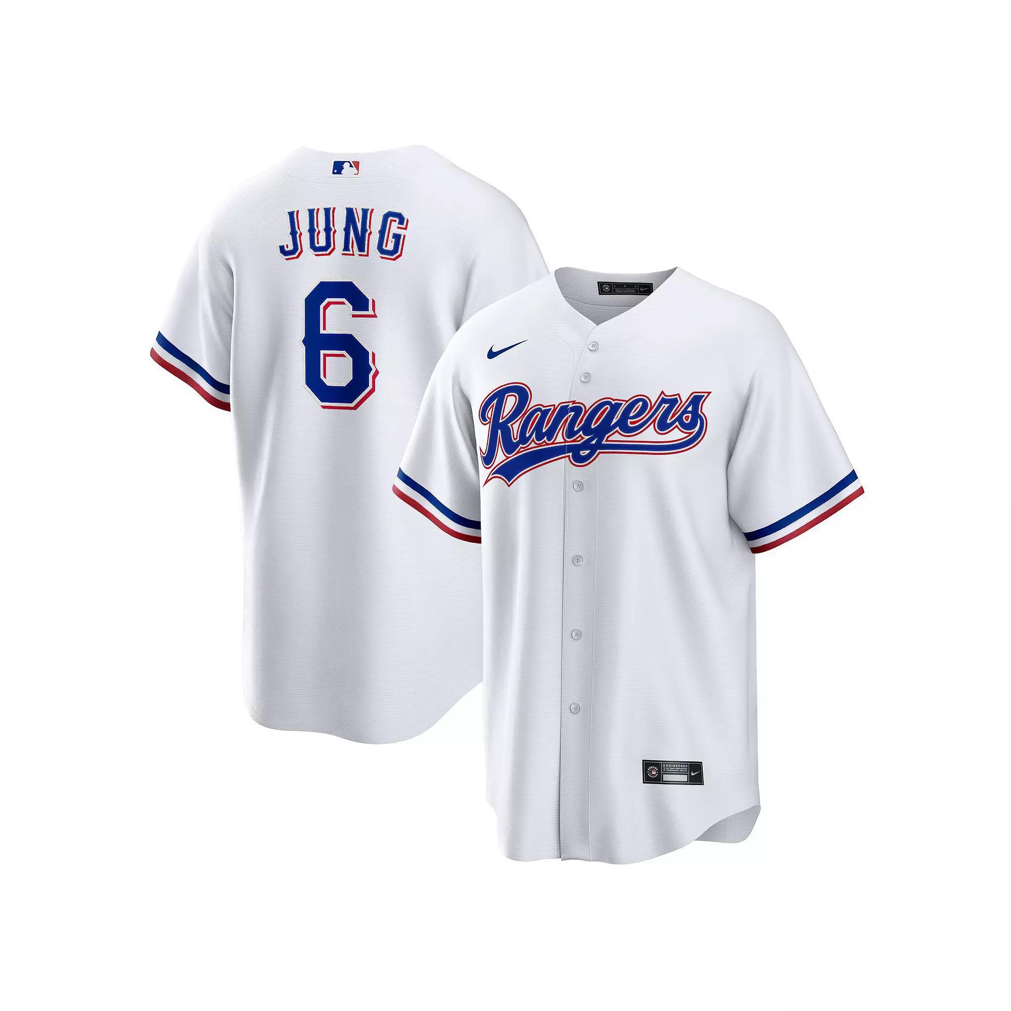 Men's Nike Josh Jung White Texas Rangers Replica Player Jersey,  Product Image
