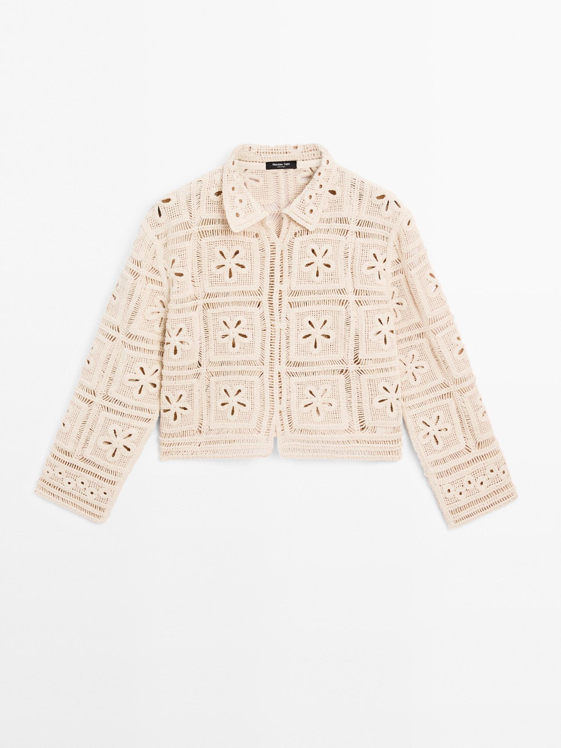 Embellished crochet cardigan Product Image