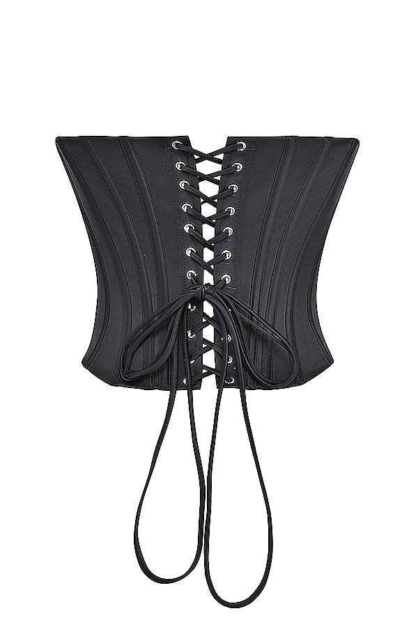 Genevieve Black Lace Back Corset - SALE Product Image