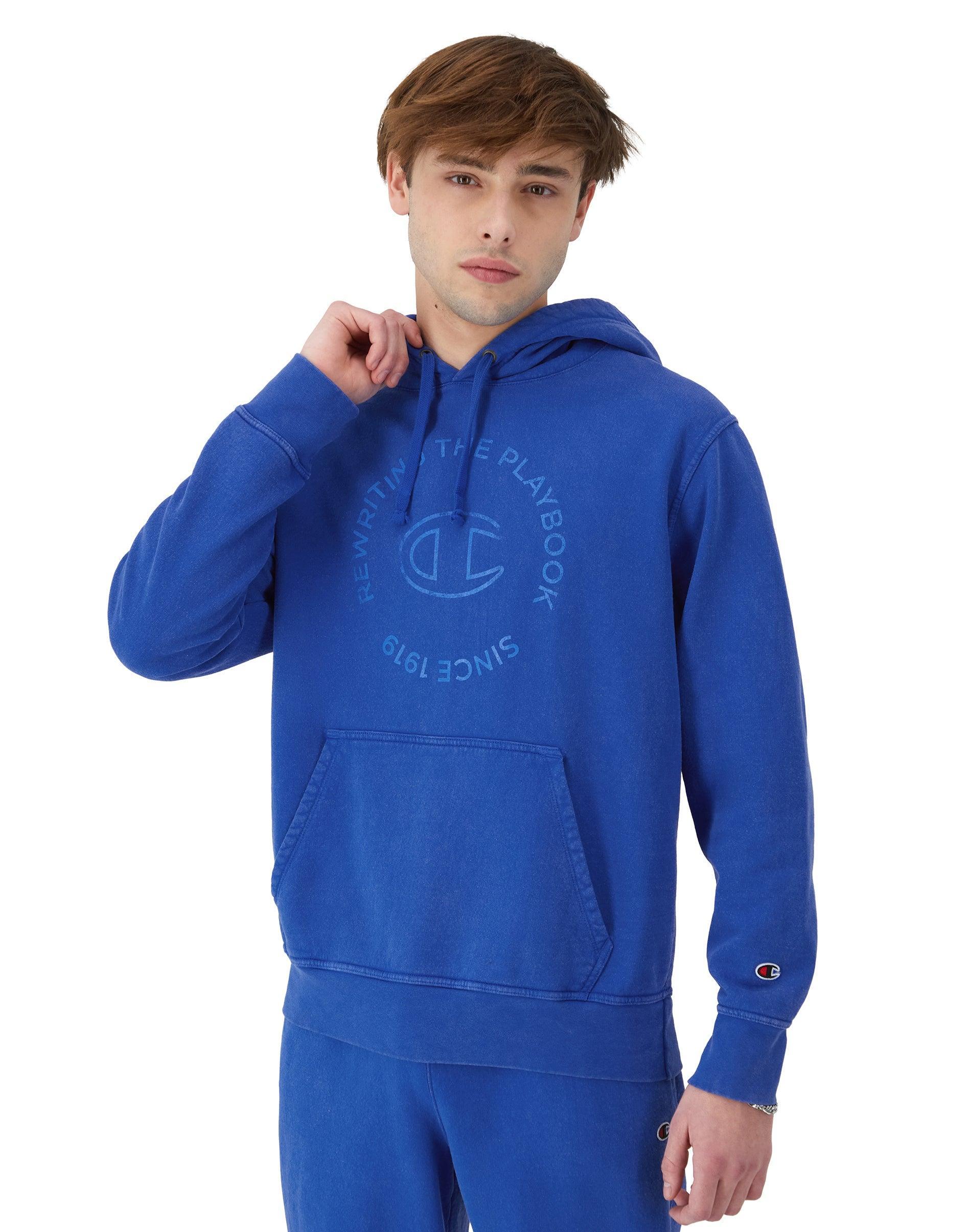 Mens Champion Mineral Dye Graphic Hoodie, Since 1919 Surf The Web 2XL Product Image