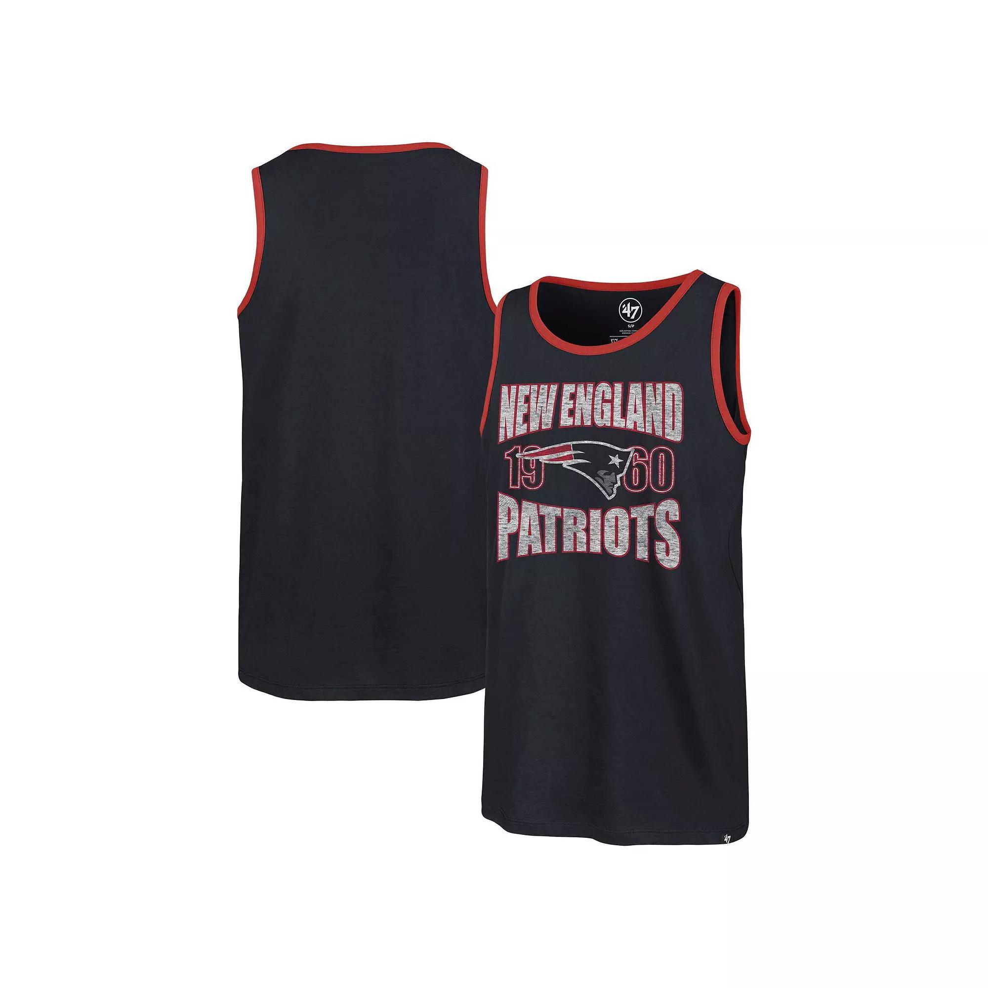 Men's '47 Navy New England Patriots Upload Franklin Tank Top,  Product Image