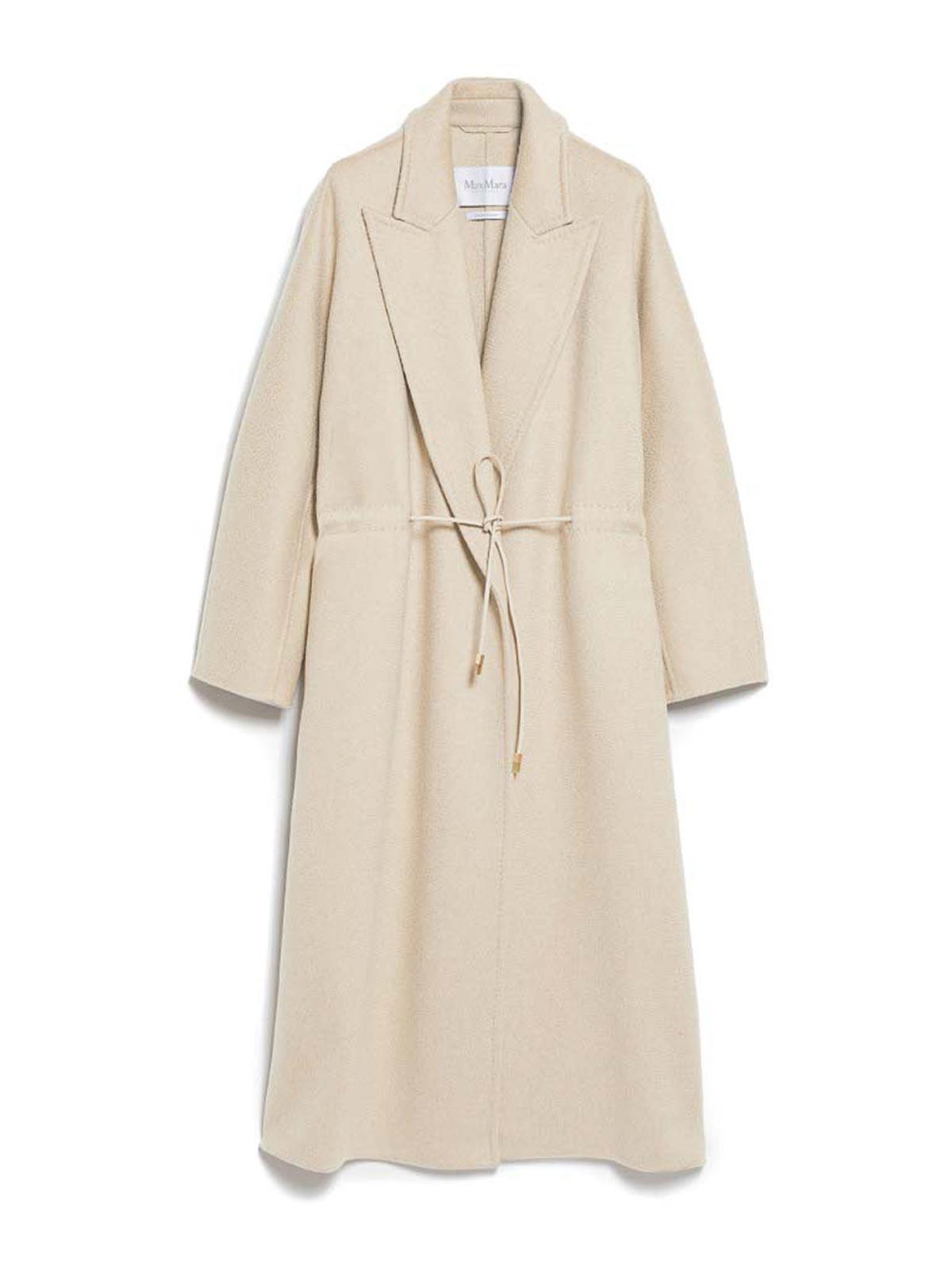 MAX MARA Cashmere Coat In Beige Product Image