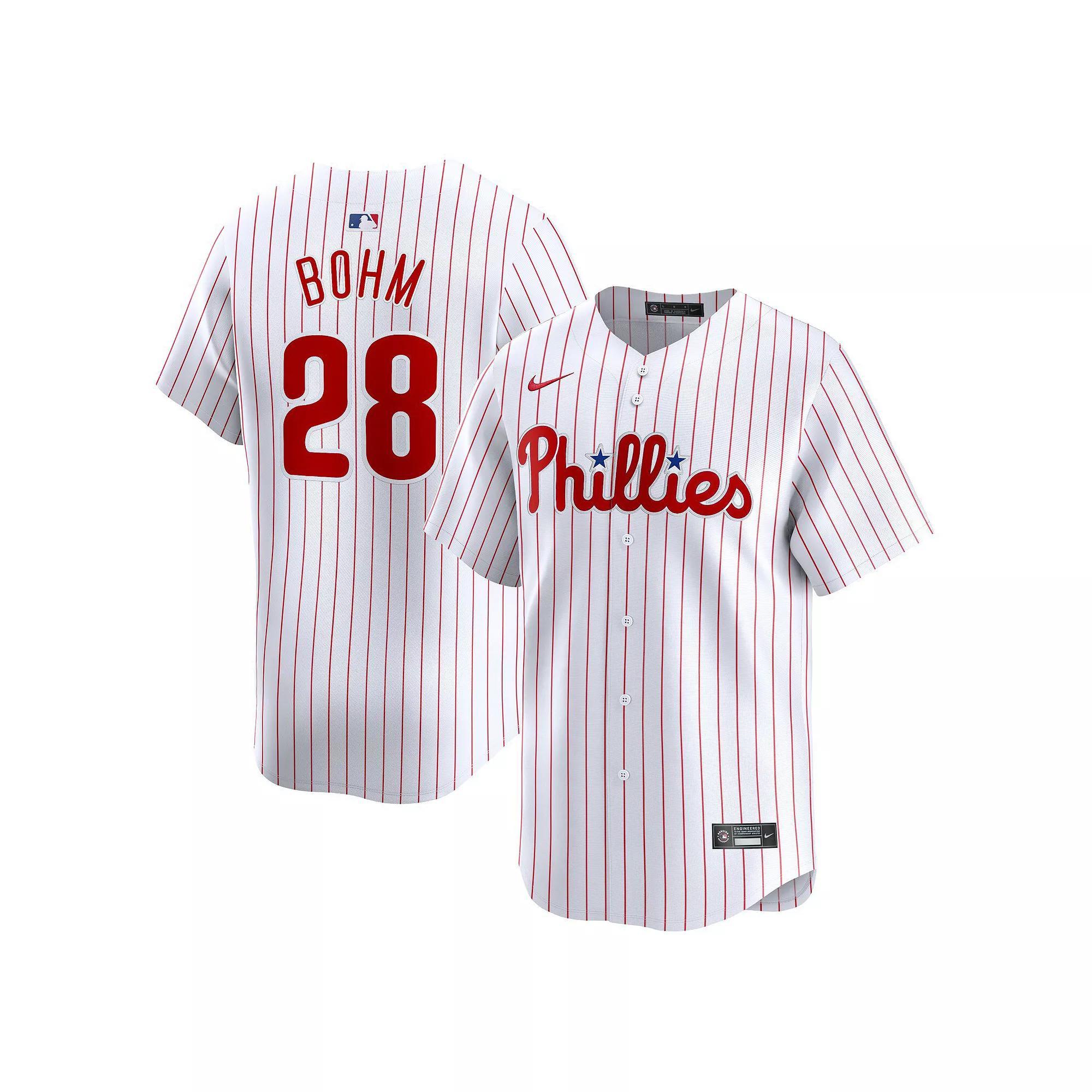 Men's Nike Alec Bohm White Philadelphia Phillies Home Limited Player Jersey,  Product Image