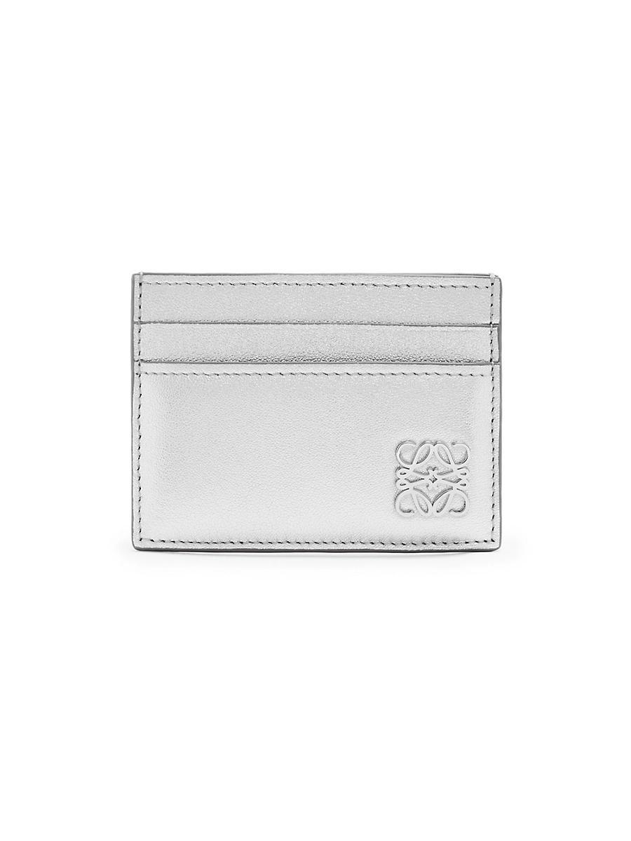 Womens Anagram Puffer Leather Card Case Product Image