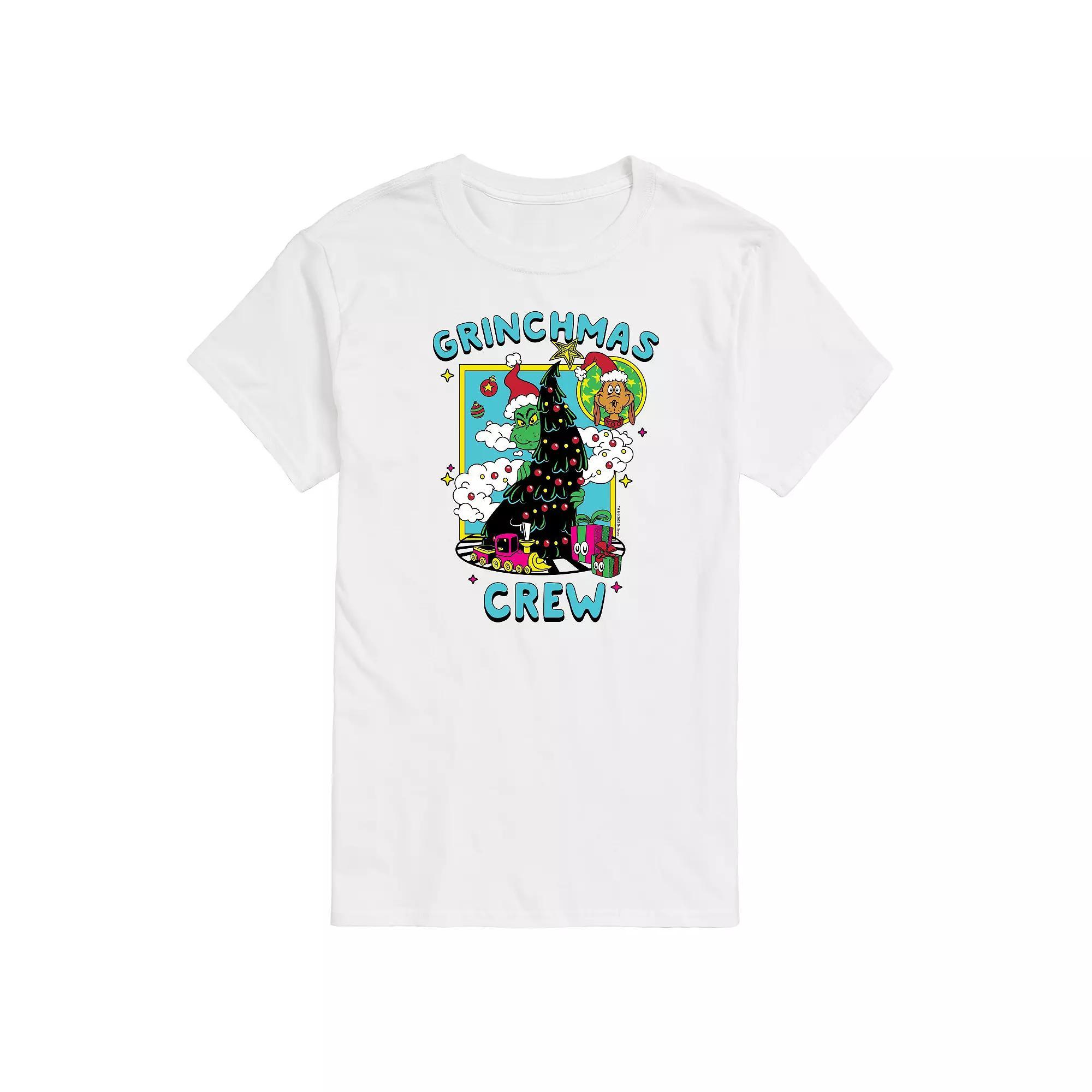 Men's Dr. Seuss The Grinch Grinchmas Crew Graphic Tee, Size: Medium, White Product Image