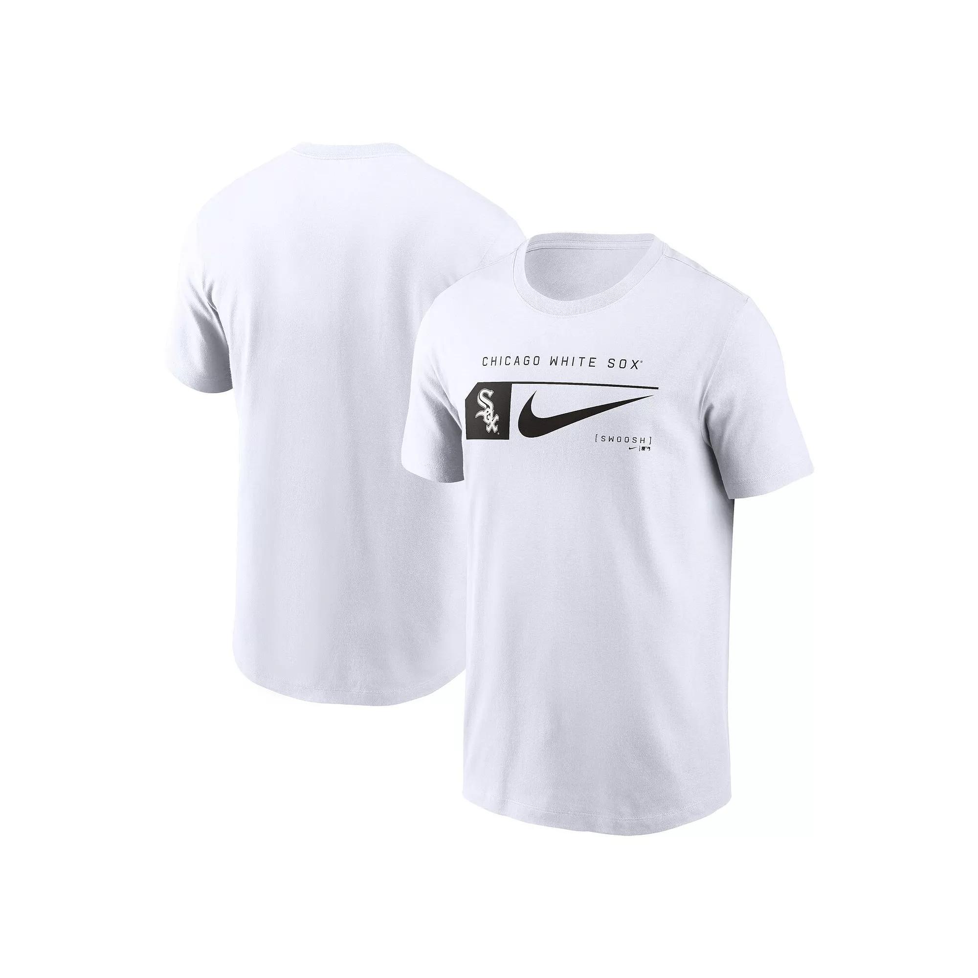 Men's Nike White Chicago White Sox Team Swoosh Lockup T-Shirt, Size: Medium Product Image