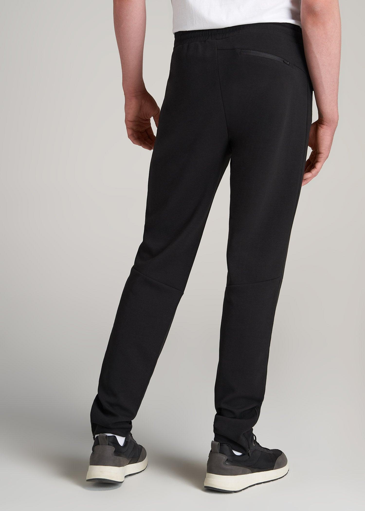 Tall Men's Tech-Knit Zip Joggers in Black Product Image