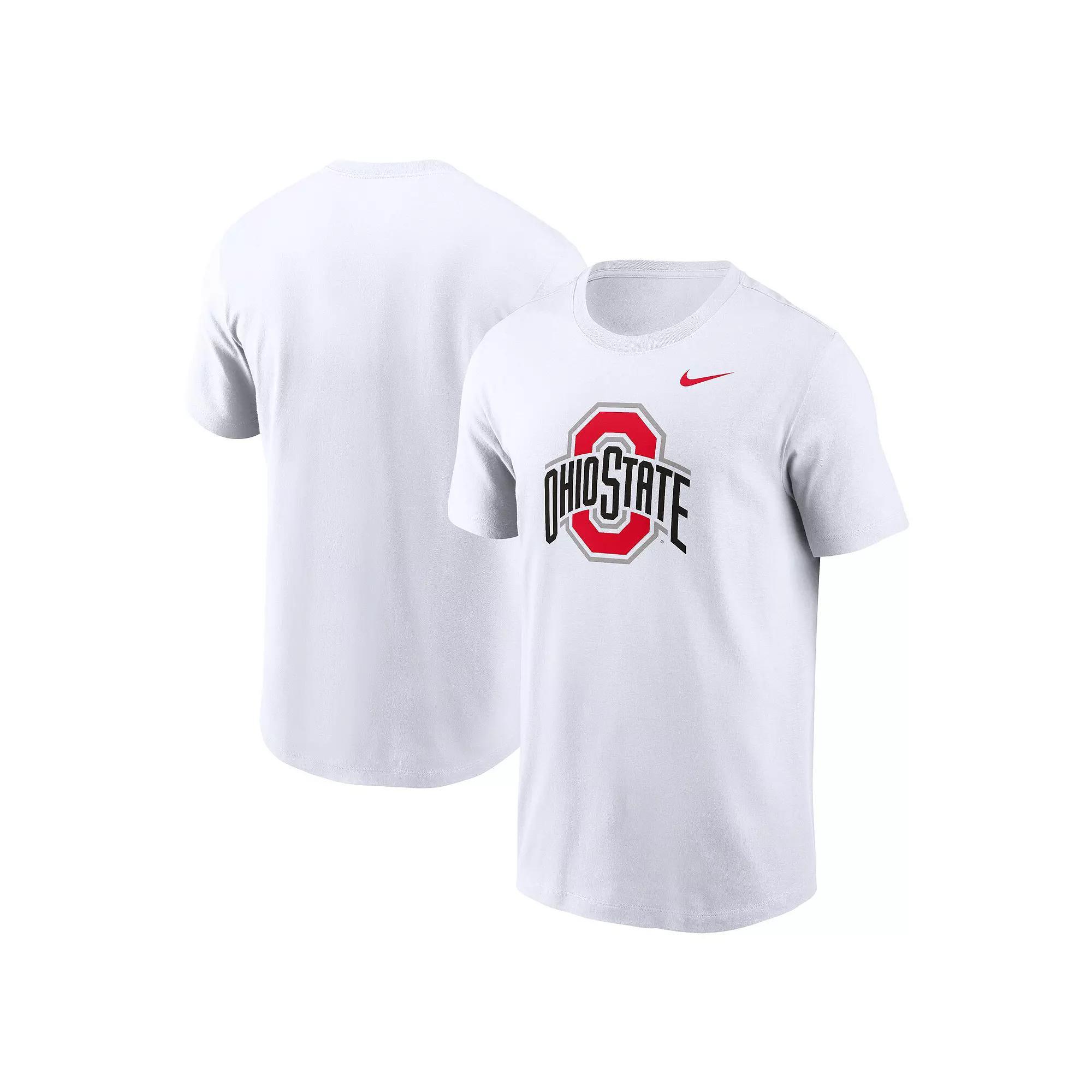 Men's Nike White Ohio State Buckeyes Primetime Evergreen Logo T-Shirt, Size: 2XL Product Image