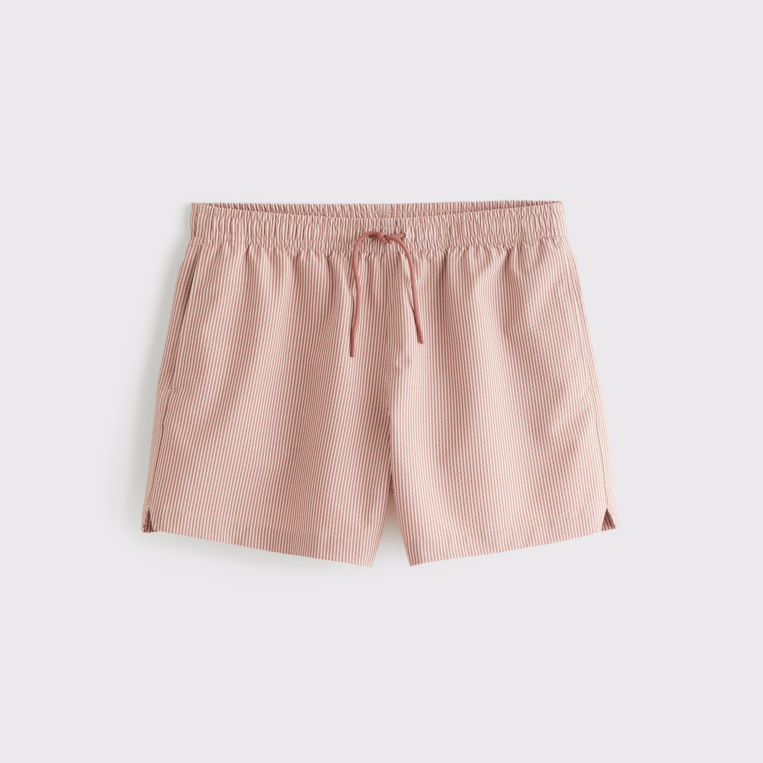 Pull-On Micro-Seersucker Swim Trunk Product Image