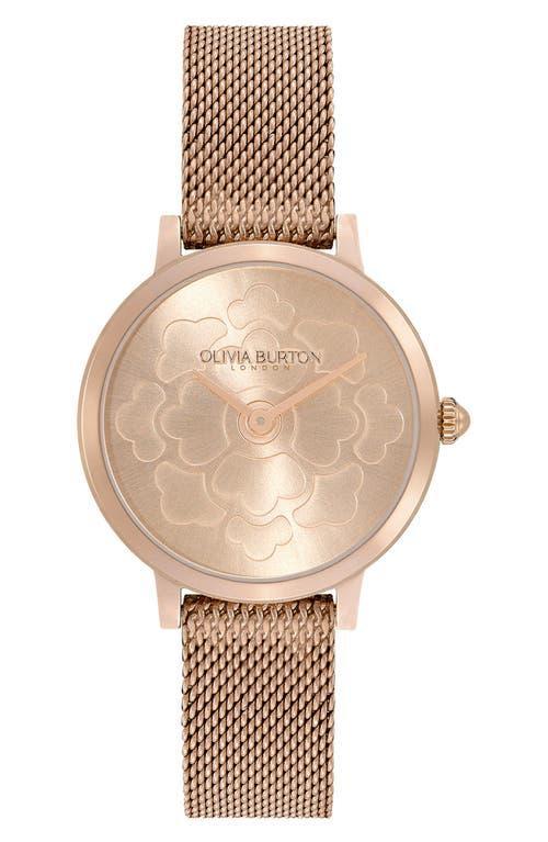 Olivia Burton Ultra Slim Floral Watch, 28mm Product Image