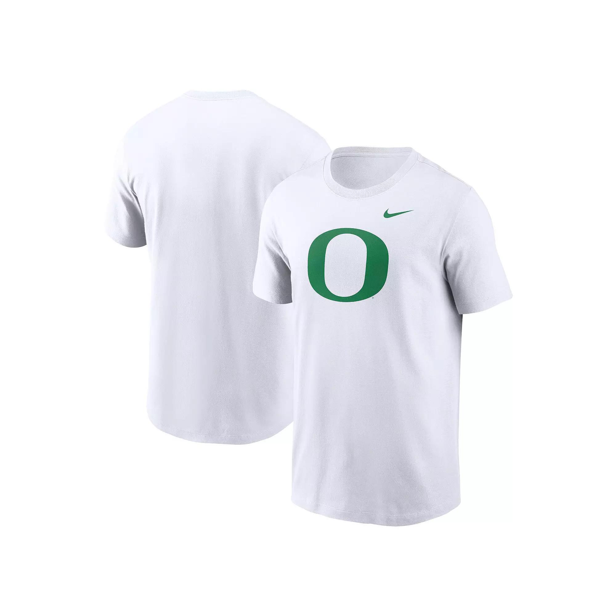Men's Nike White Oregon Ducks Primetime Evergreen Logo T-Shirt, Size: XL Product Image