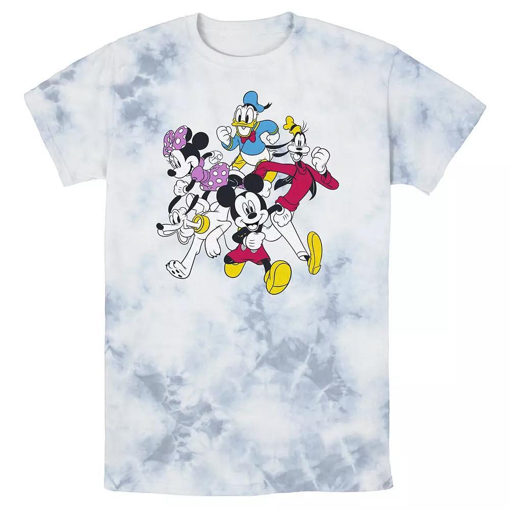 Men's Disney Mickey & Friends Group Shot Simple Bomabrd Wash Tee,  Product Image