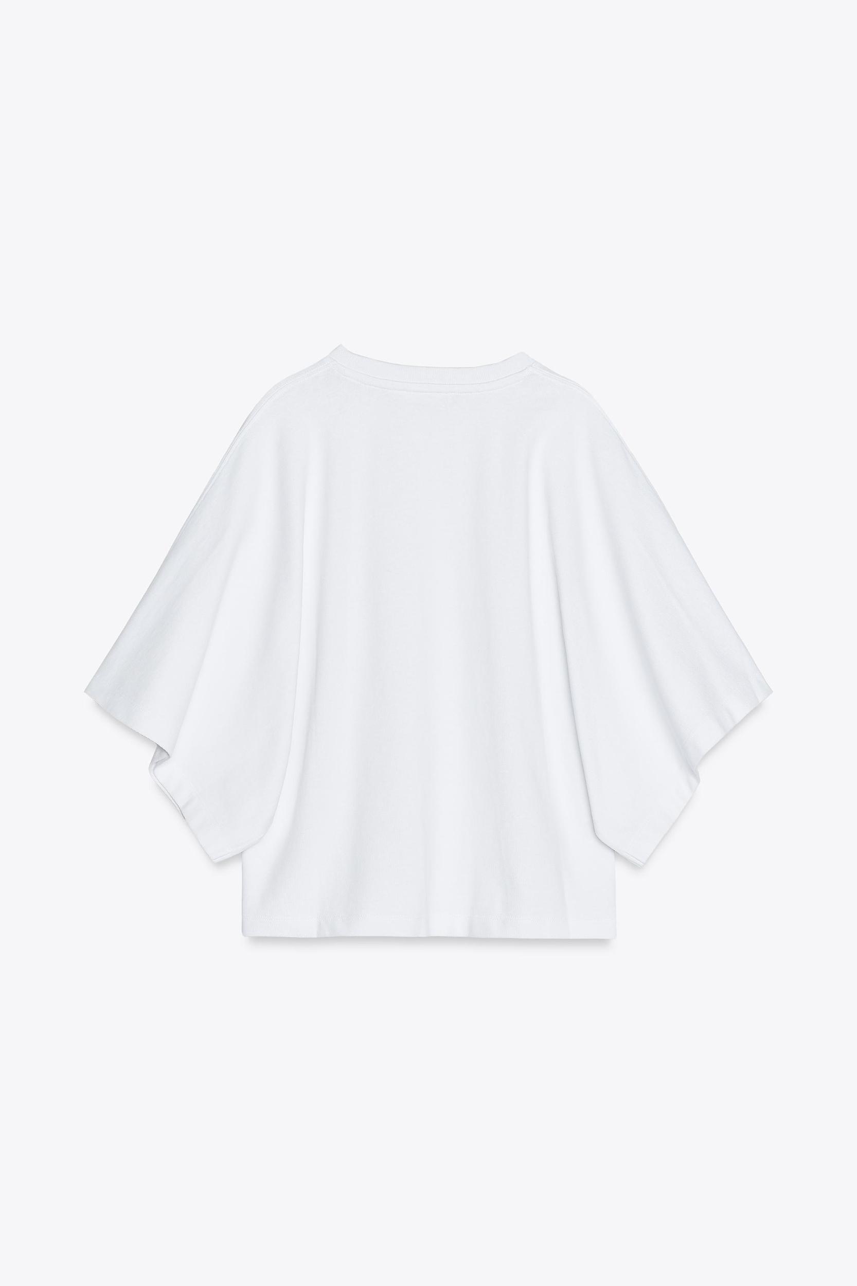 WASHED CAPE SLEEVE T-SHIRT Product Image