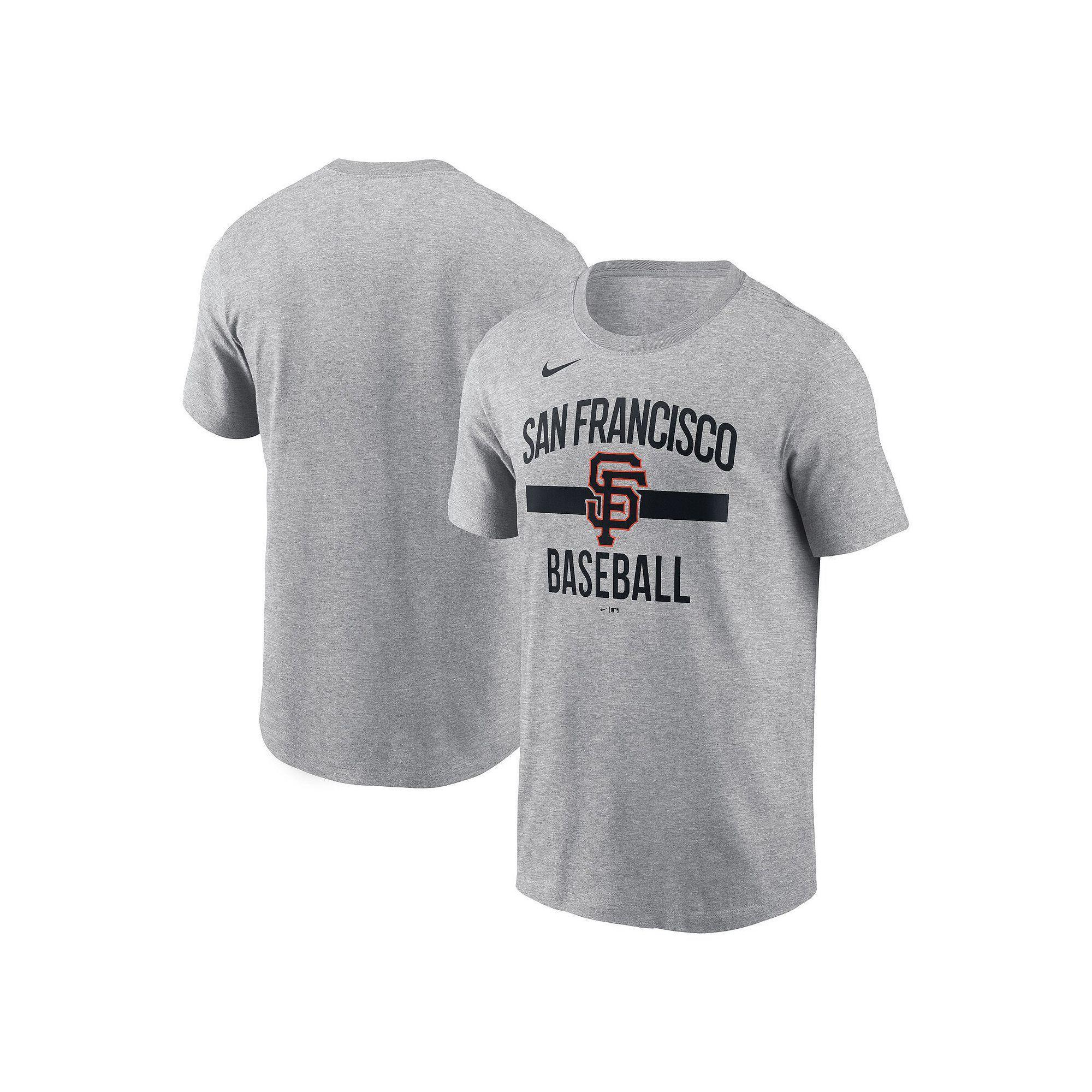 Men's Nike Heather Gray San Francisco Giants Arched T-Shirt,  Product Image
