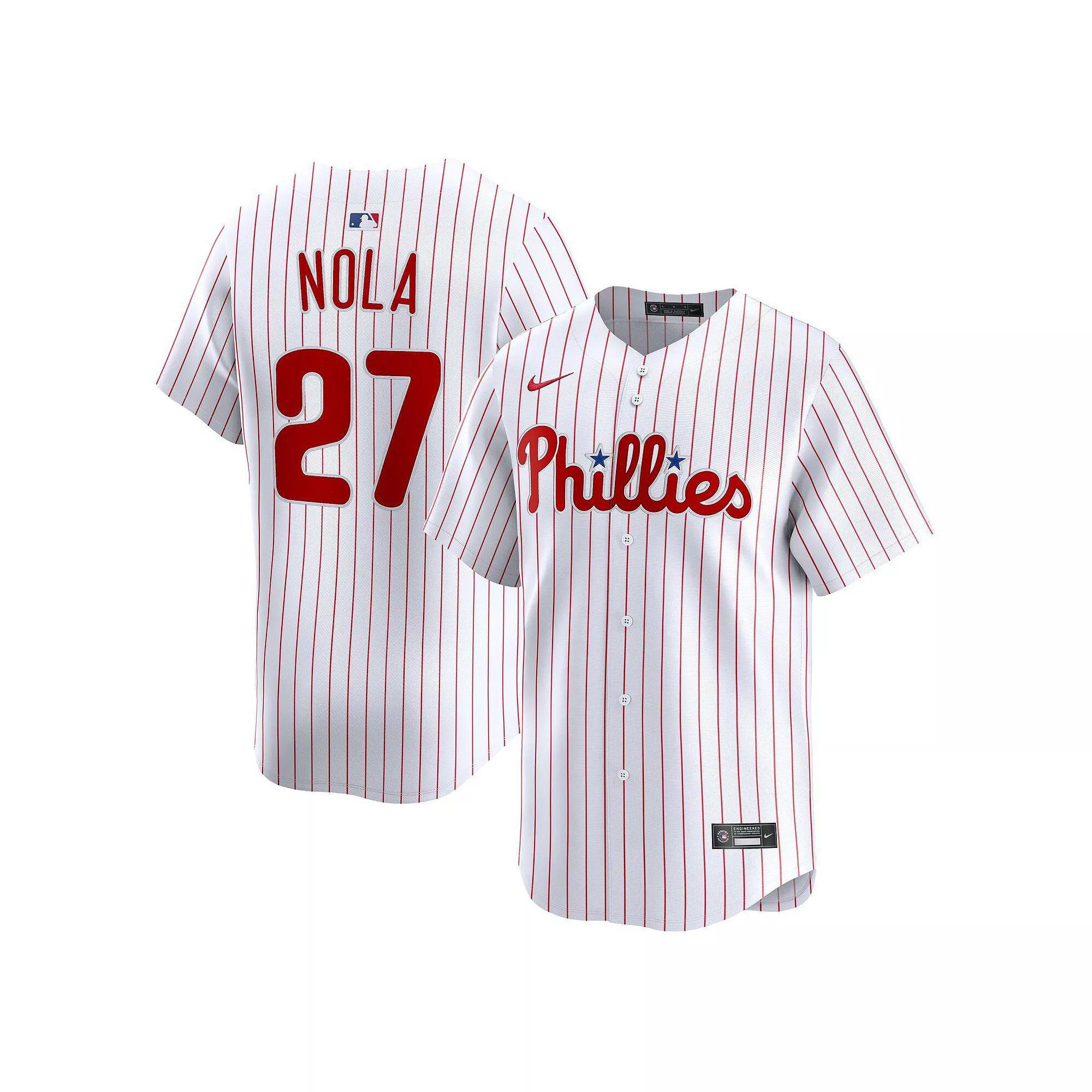 Men's Nike Aaron Nola White Philadelphia Phillies Home Limited Player Jersey,  Product Image