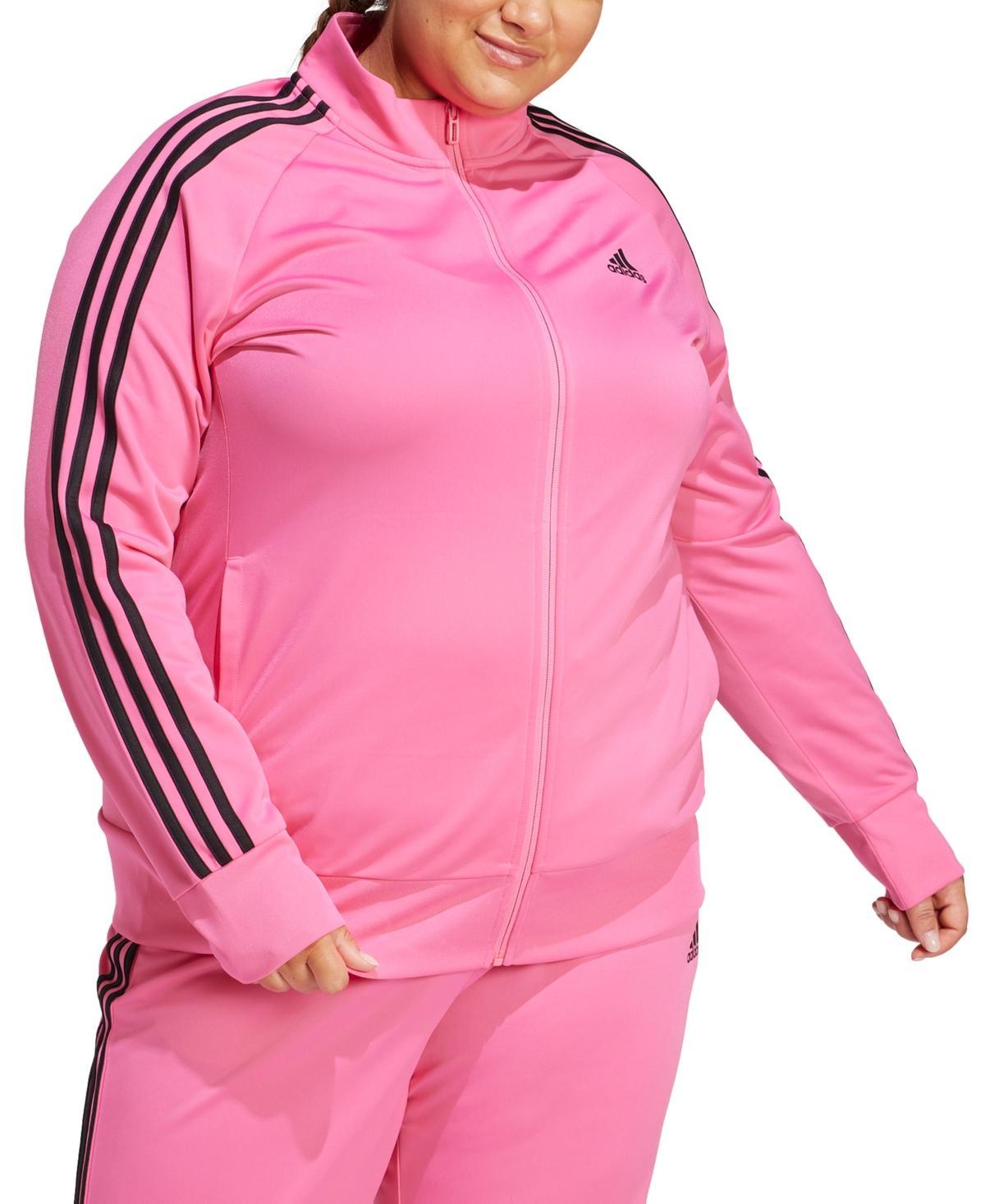 adidas Primegreen Essentials Warm-Up Slim 3-Stripes Track Jacket Legend Ink S Womens Product Image