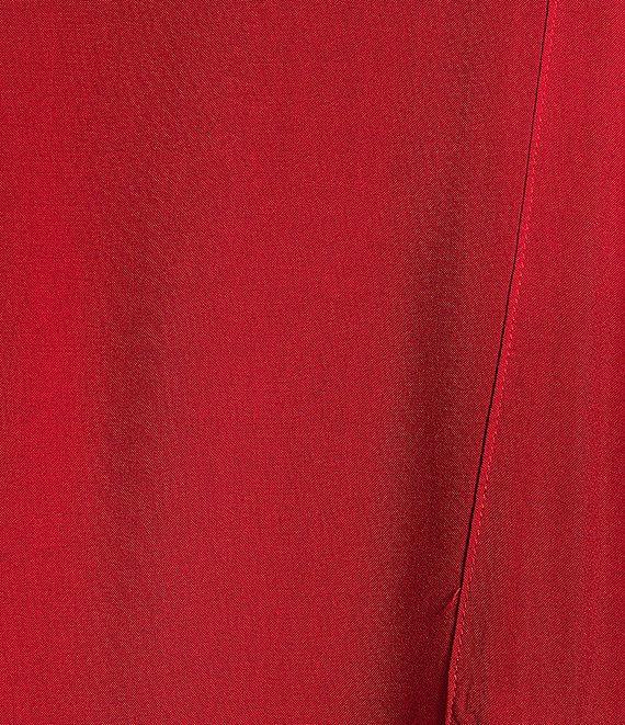 John Mark Embroidered Split Round Neck 3/4 Sleeve Tunic Top Product Image