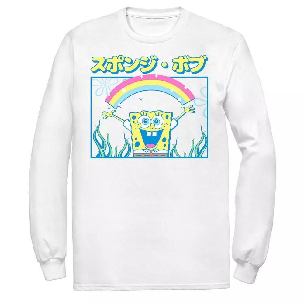 Men's Nickelodeon SpongeBob SquarePants Rainbow Kanji Poster Tee,  Product Image