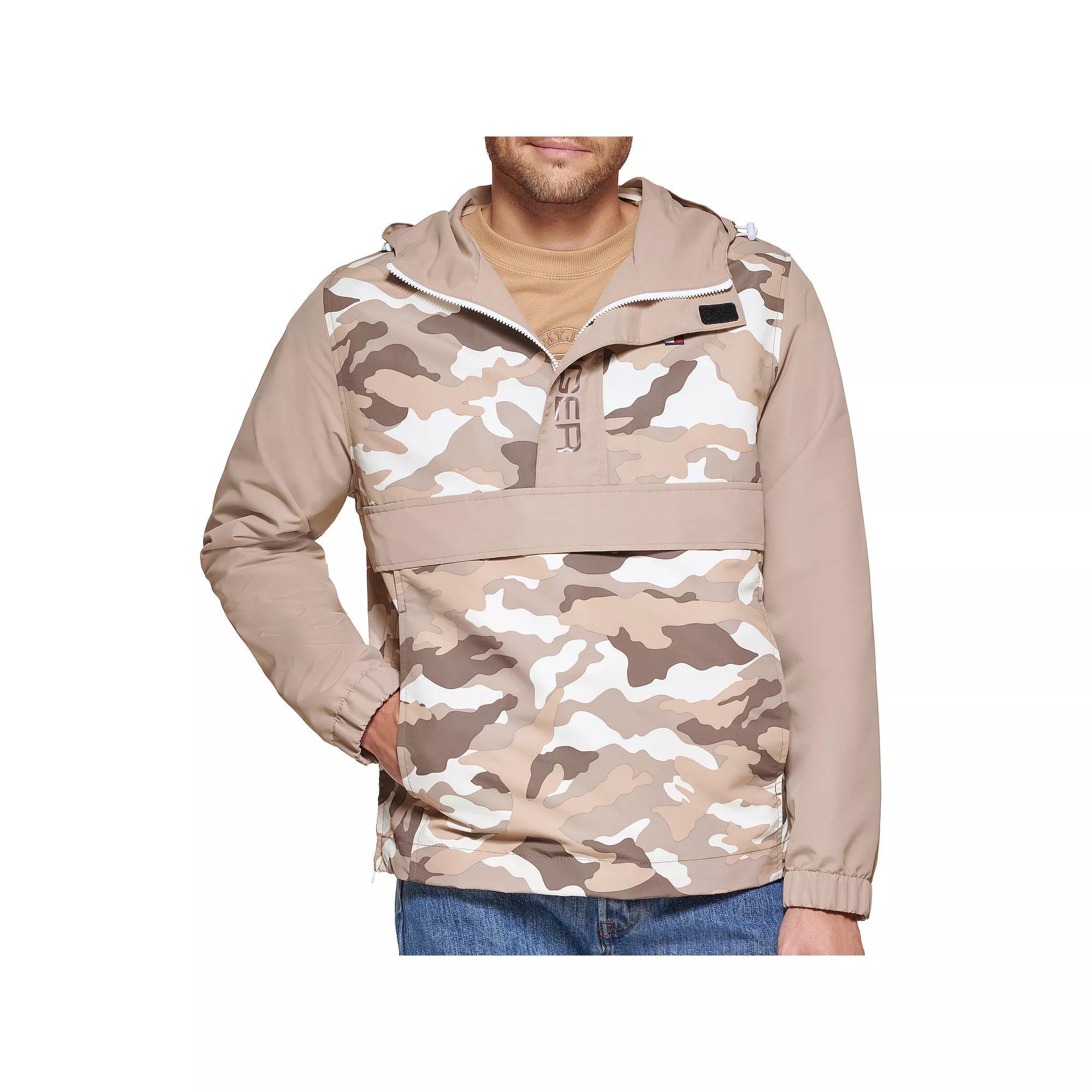 Men's Tommy Hilfiger Colorblock Popover Jacket, Size: XXL, Green Product Image