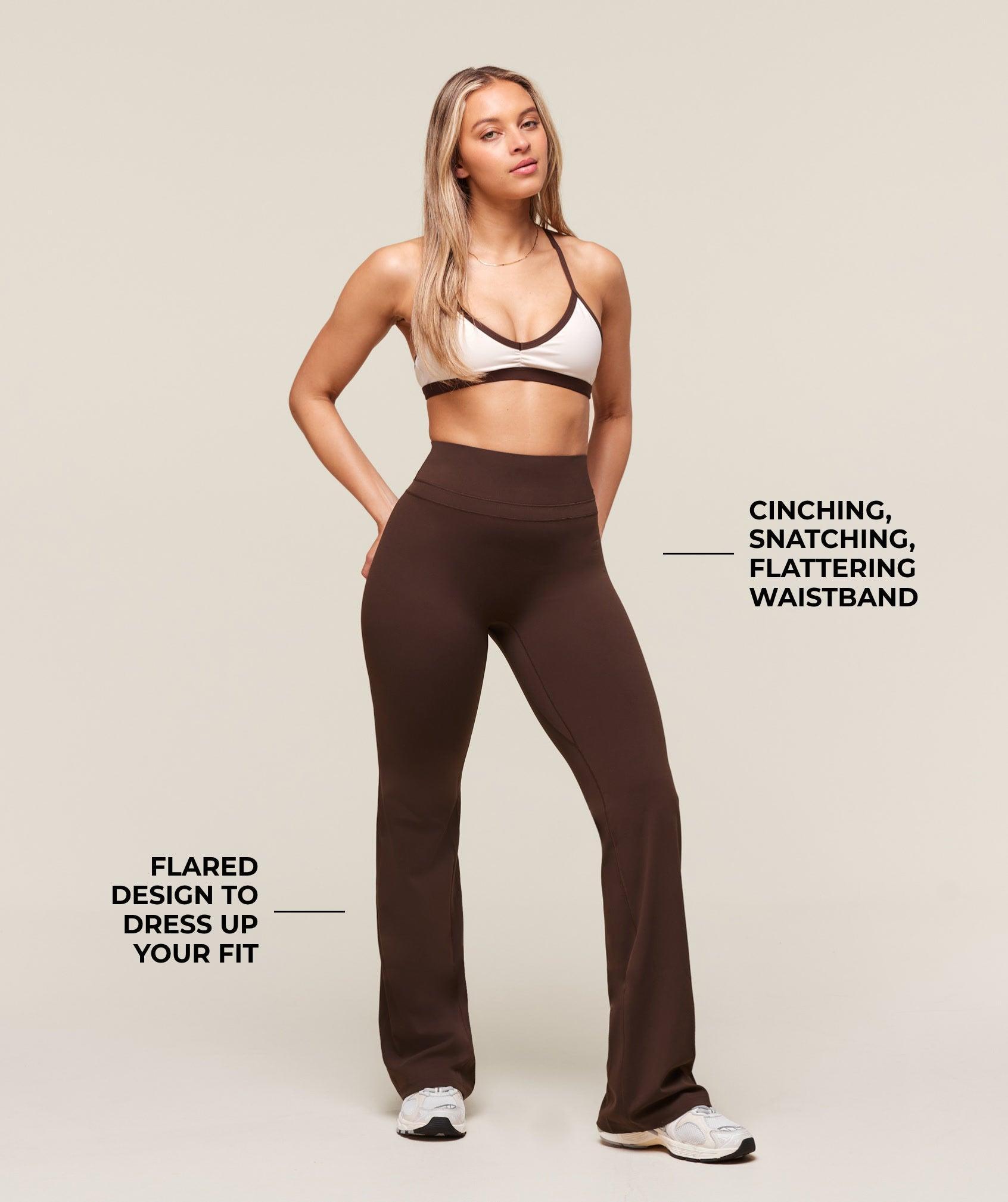 Gymshark Whitney Flared Leggings - Depth Brown Female Product Image