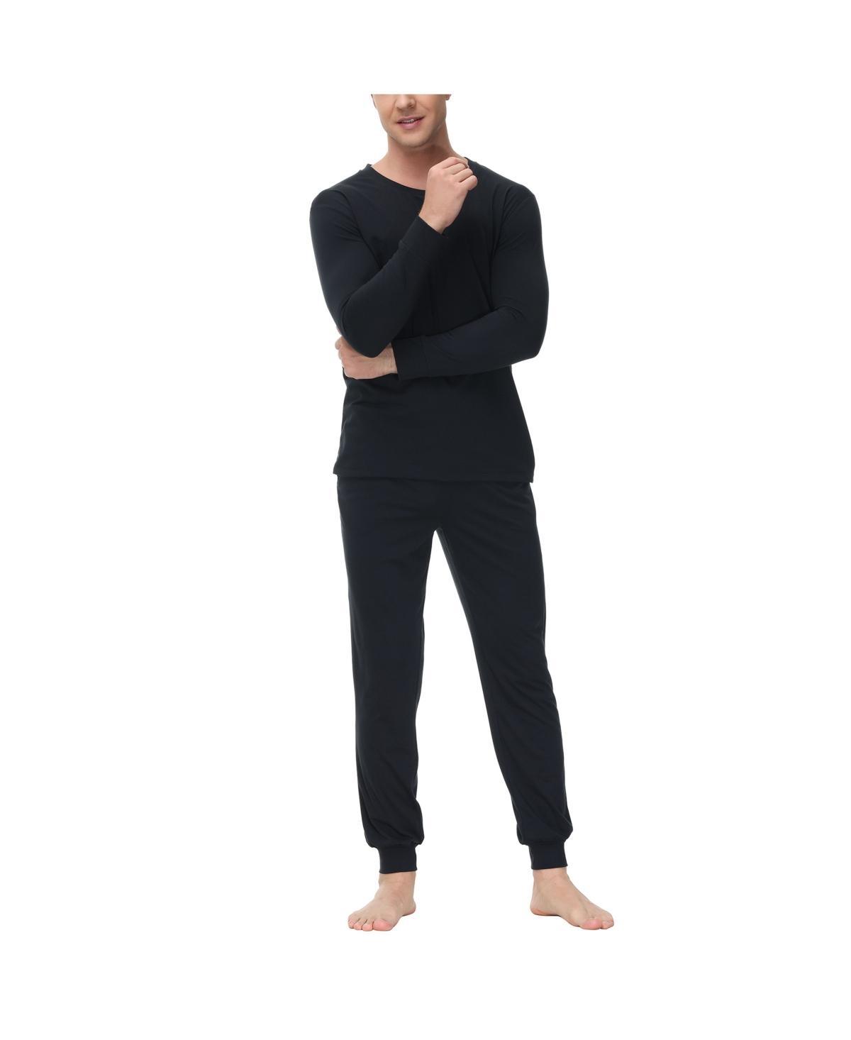 Ink+Ivy Mens Two-Piece Crewneck Shirt and Jogger Pajama Set Product Image