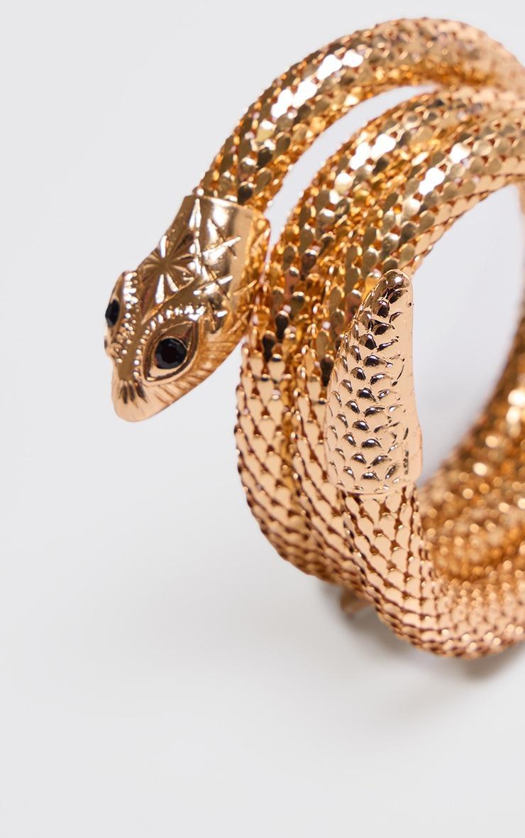 Gold Chain Snake Wrap Around Bangle Product Image