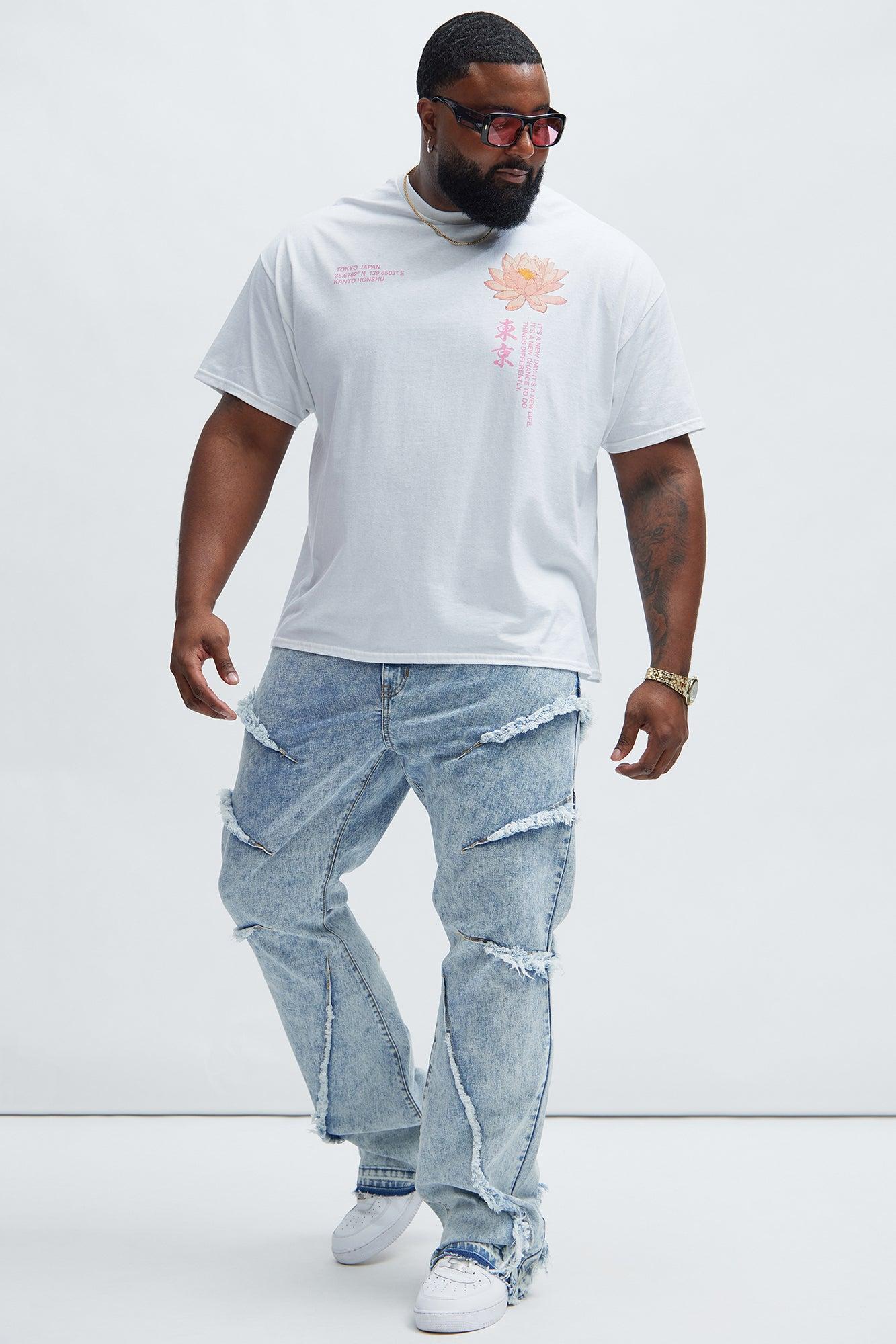 New Beginnings Lotus Short Sleeve Tee - White Product Image