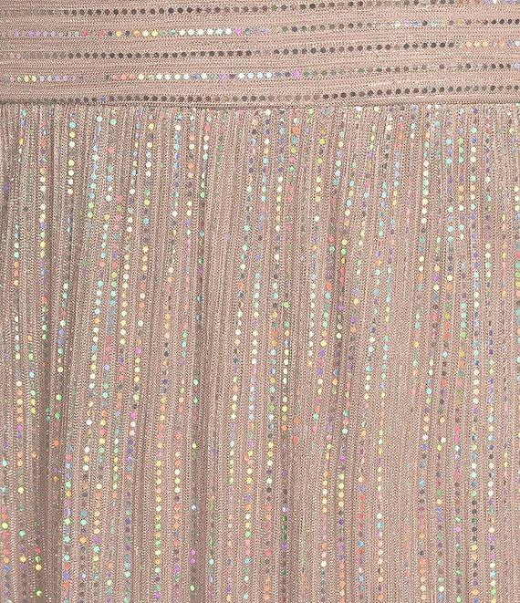 R & M Richards 3/4 Sleeve Surplice V-Neck Matte Jersey Chiffon 2-Piece Jacket Dress Product Image