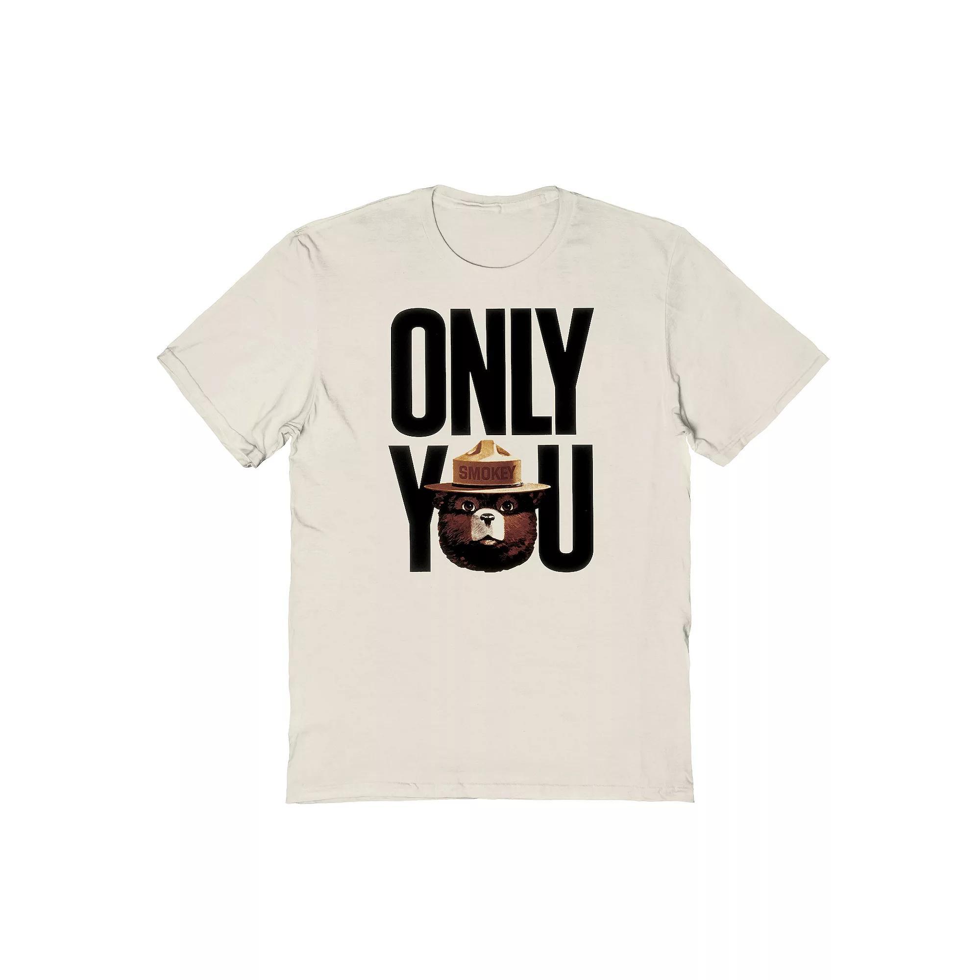 Men's Smokey Bear Only You Graphic Tee, Size: XXL, Beige Khaki Product Image