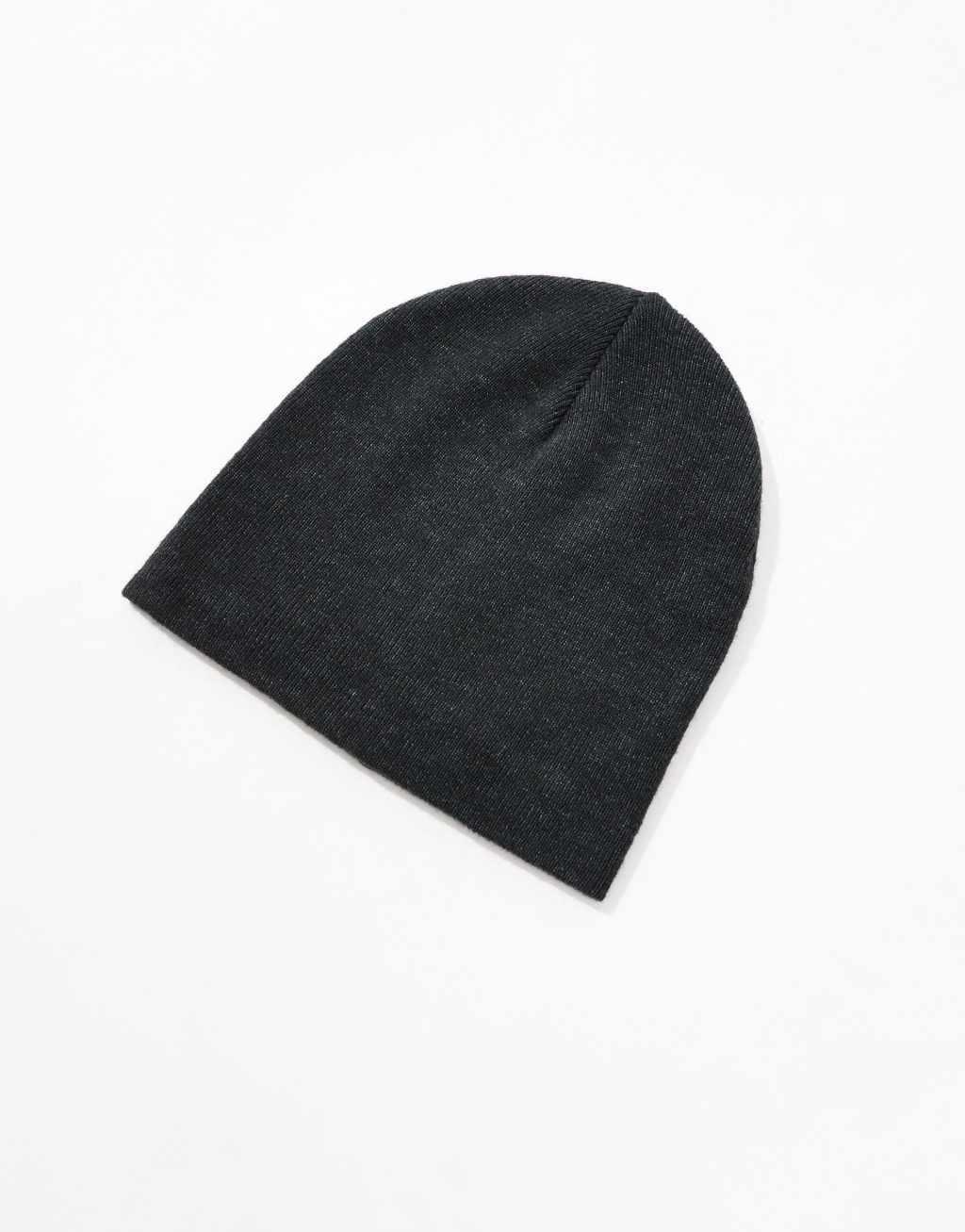 ASOS DESIGN standard beanie in charcoal Product Image