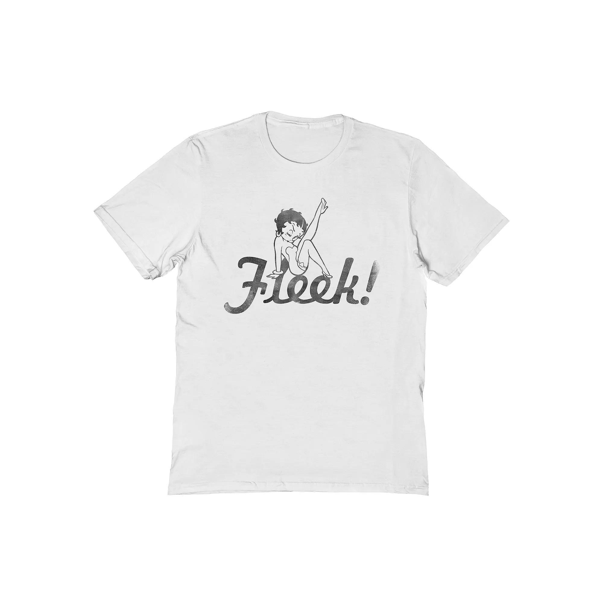 Men's Betty Boop T-Shirt, Size: Large, White Product Image