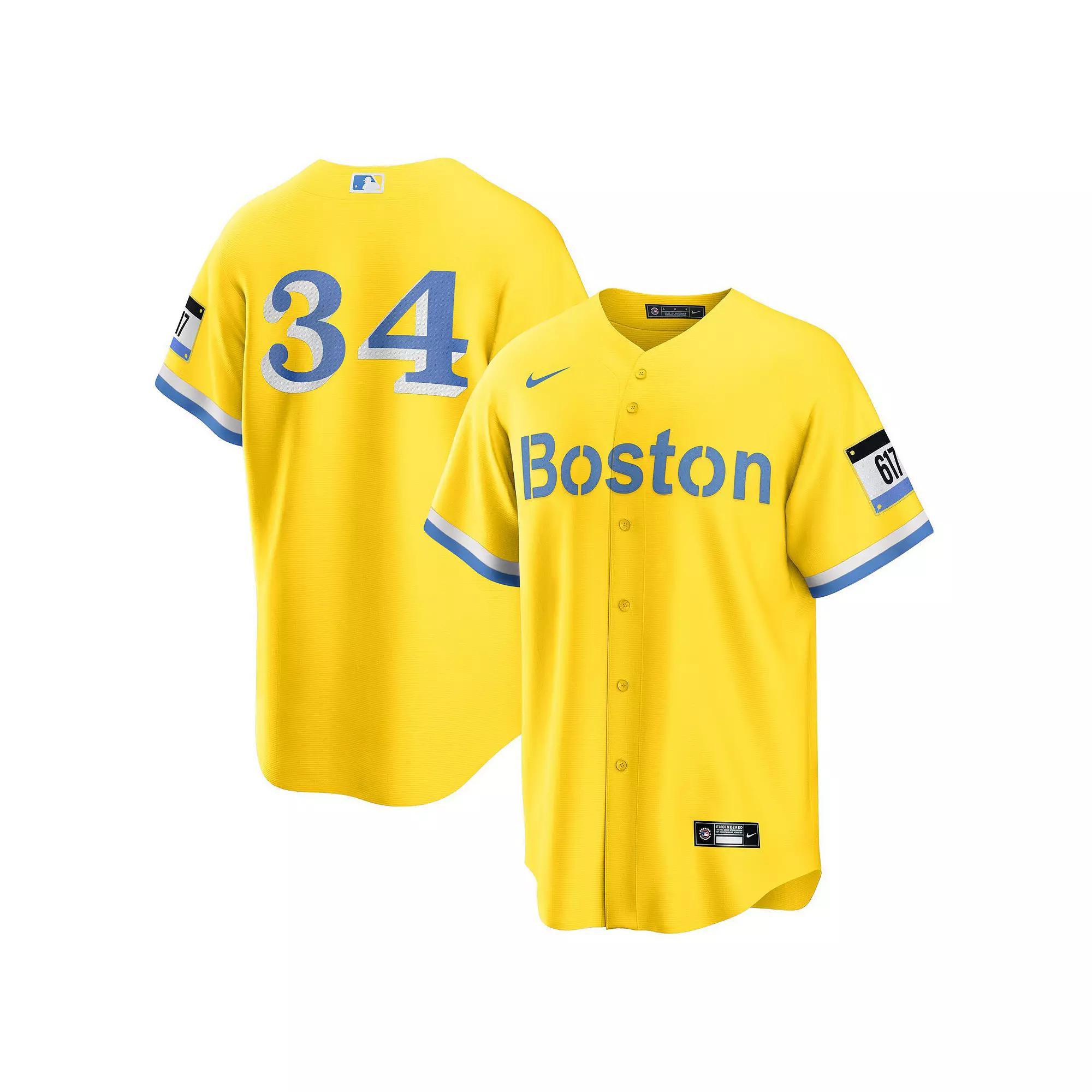 Men's Nike David Ortiz Gold Boston Red Sox Retired Player City Connect Replica Jersey,  Product Image