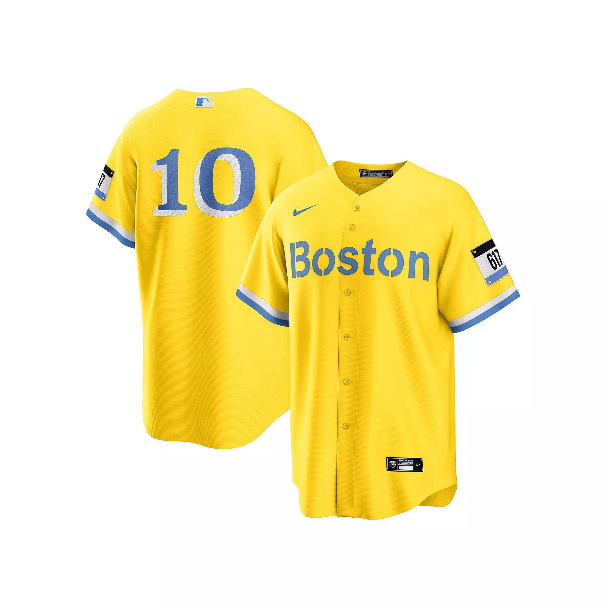 Men's Nike Trevor Story Gold Boston Red Sox City Connect Replica Player Jersey, Size: Large Product Image