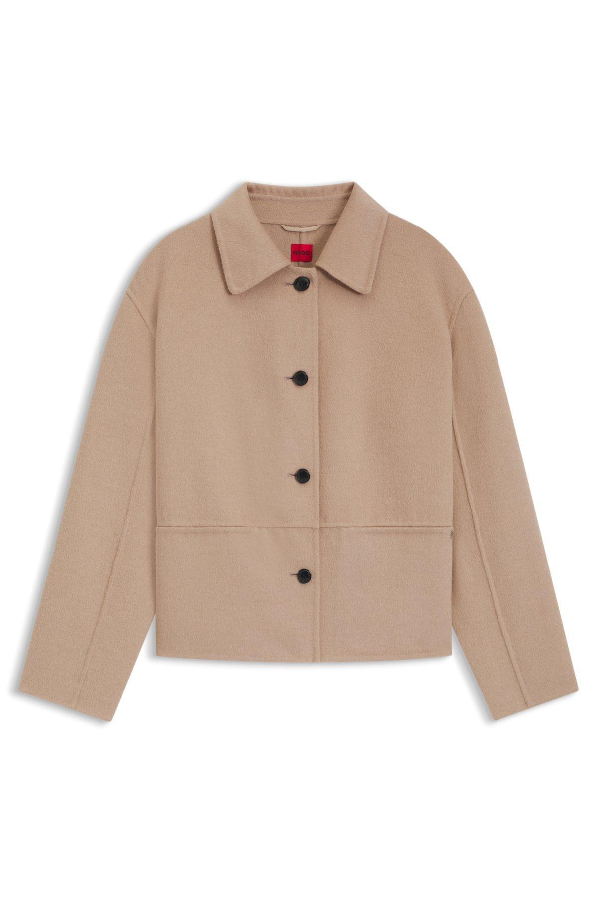 Relaxed-fit jacket with button front Product Image