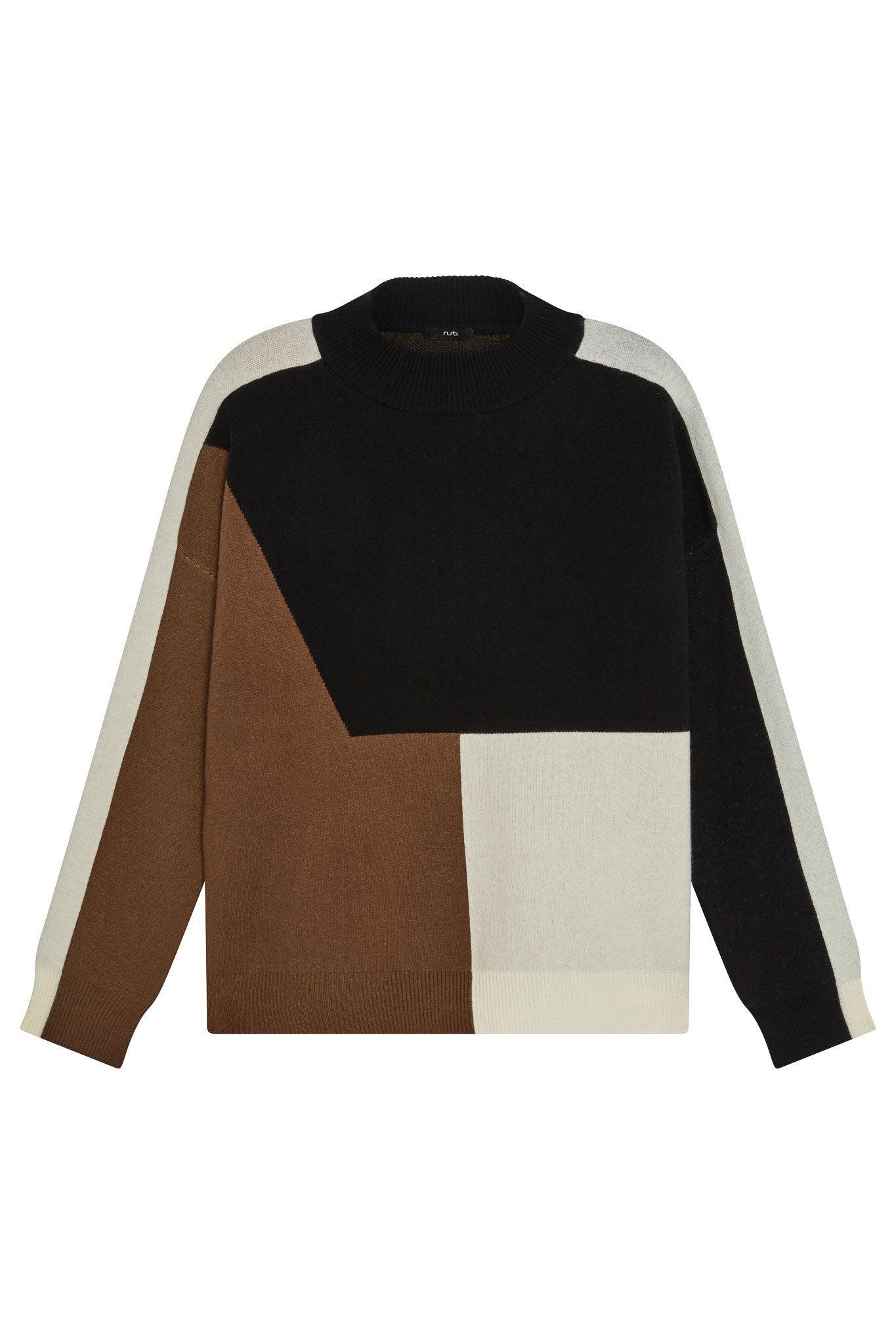 Light Knit Colorblock Sweater Product Image