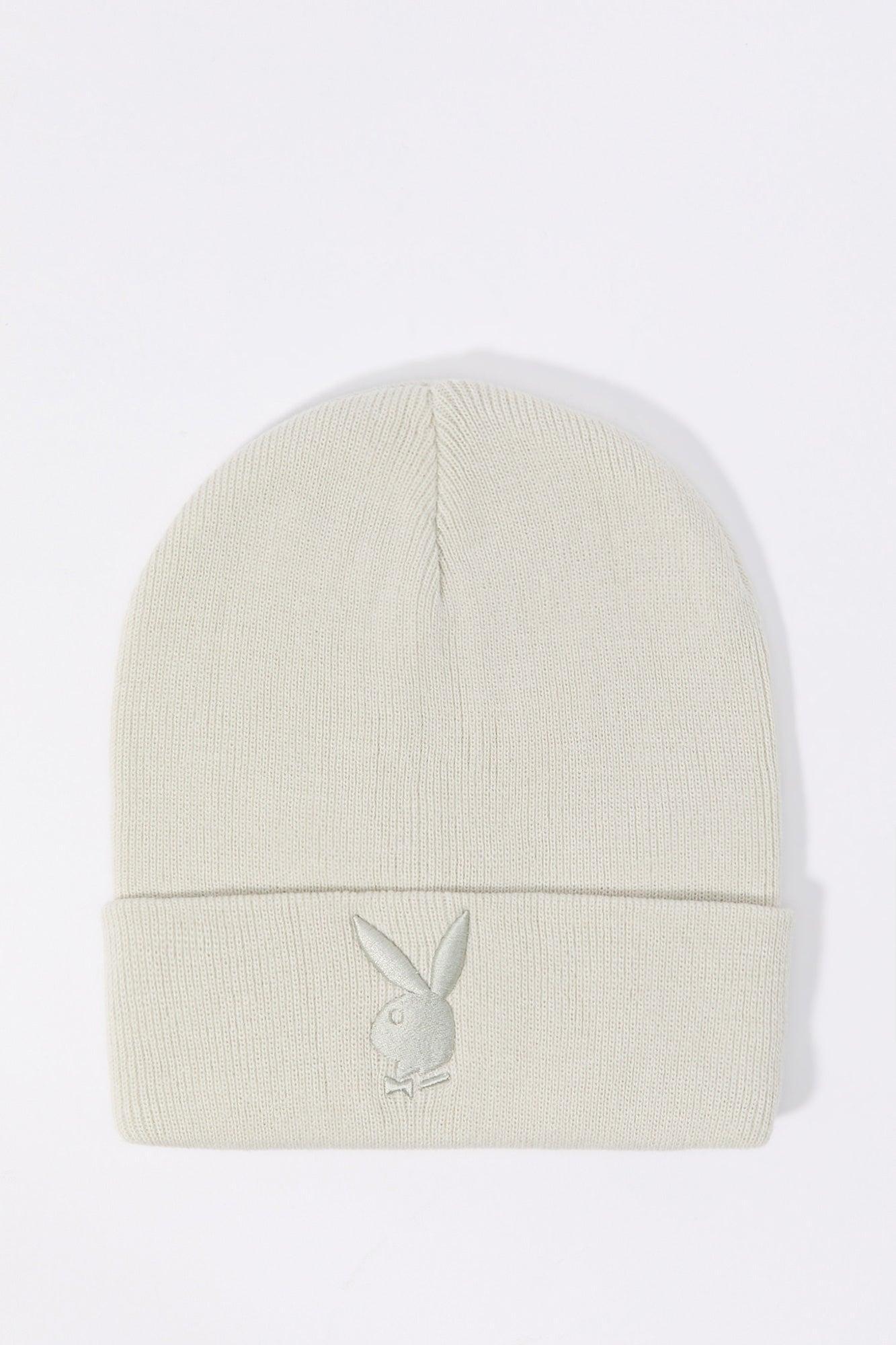 Playboy Embroidered Ribbed Knit Beanie Male Product Image