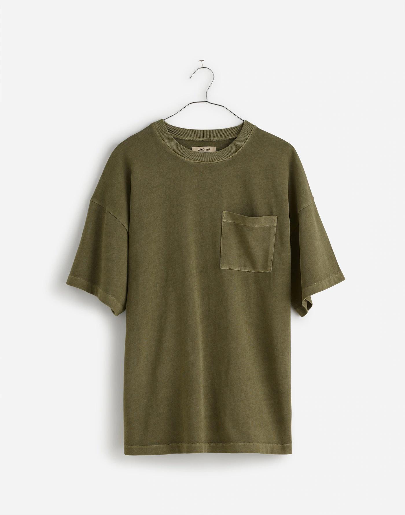 Garment-Dyed Oversized Pocket Tee Product Image