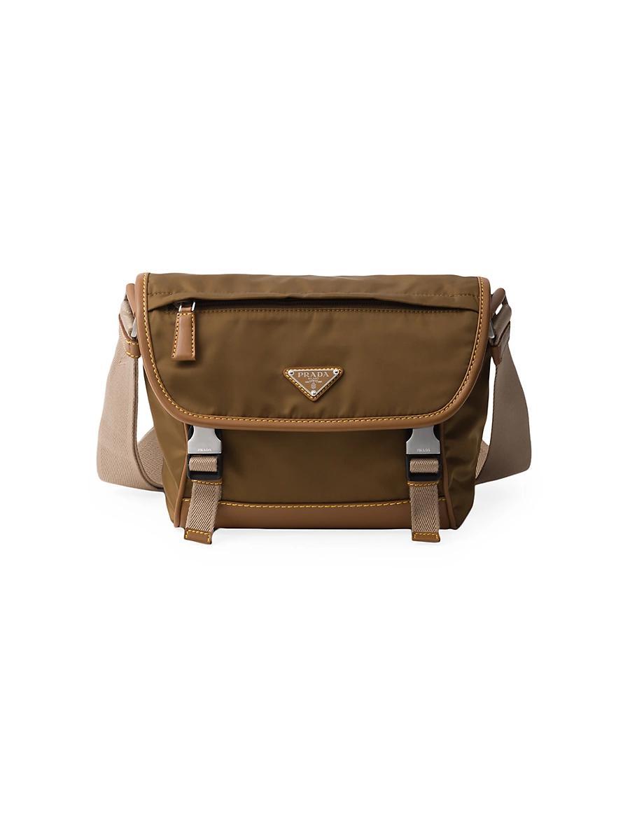 Mens Re-Nylon and Leather Shoulder Bag Product Image